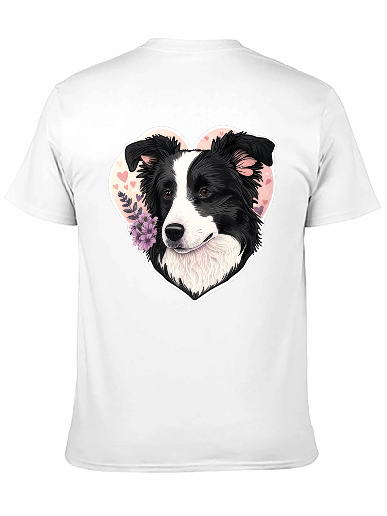 Border Collie Heart T-Shirt - Dog Lover Tee