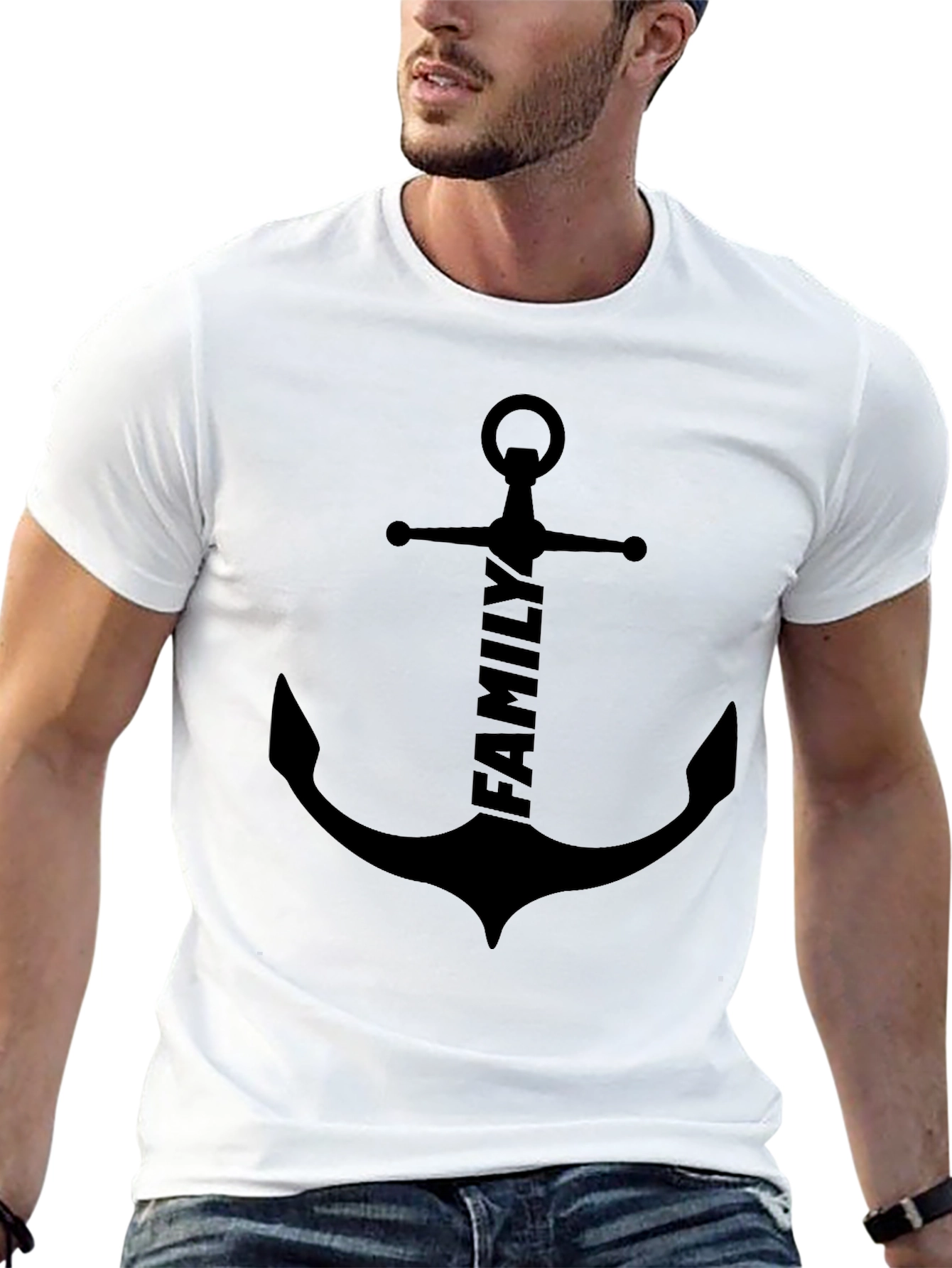 Family Anchor Graphic Tee - Stylish & Meaningful