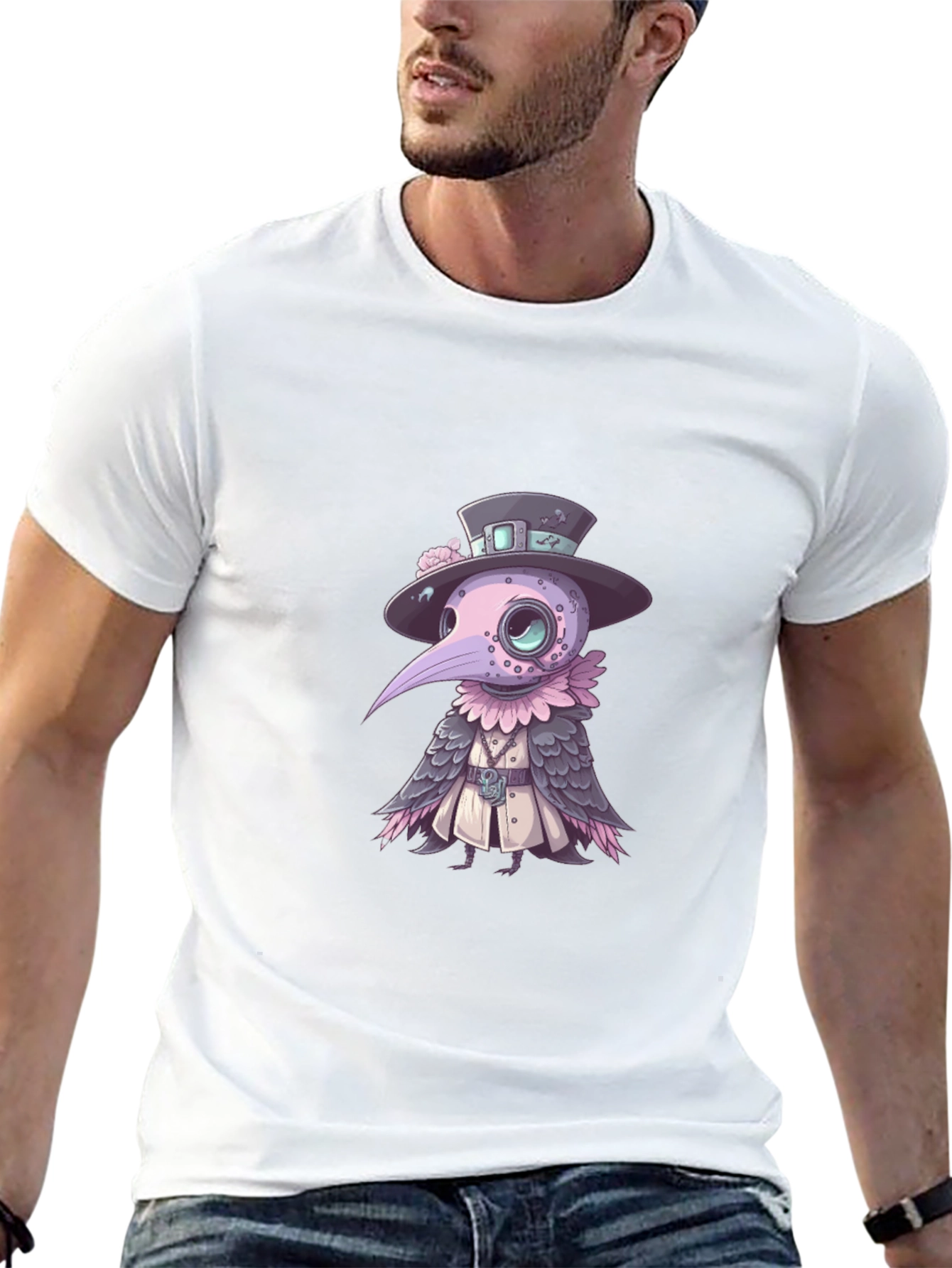 Plague Doctor Pigeon T-Shirt