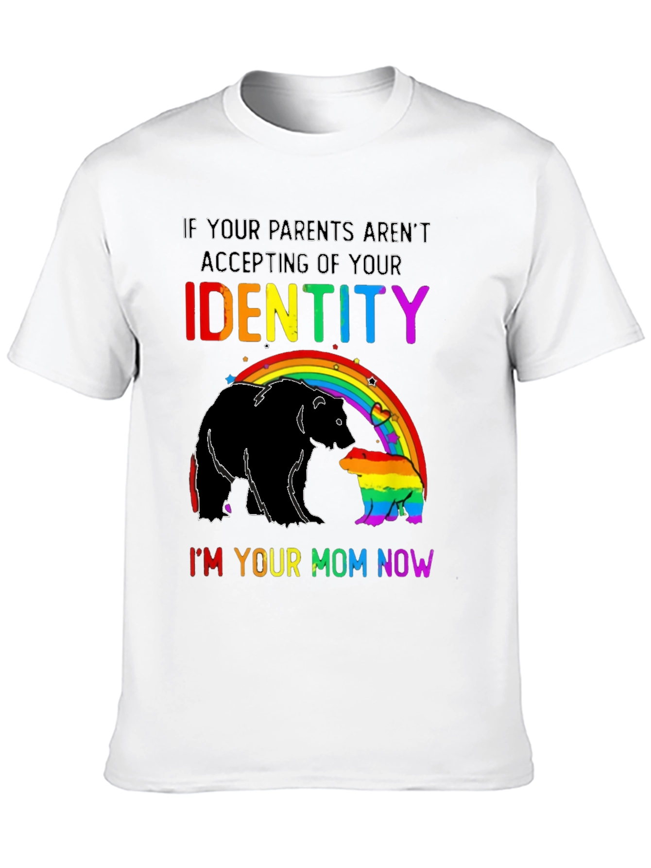 LGBTQ+ Mom Bear Rainbow Pride T-Shirt