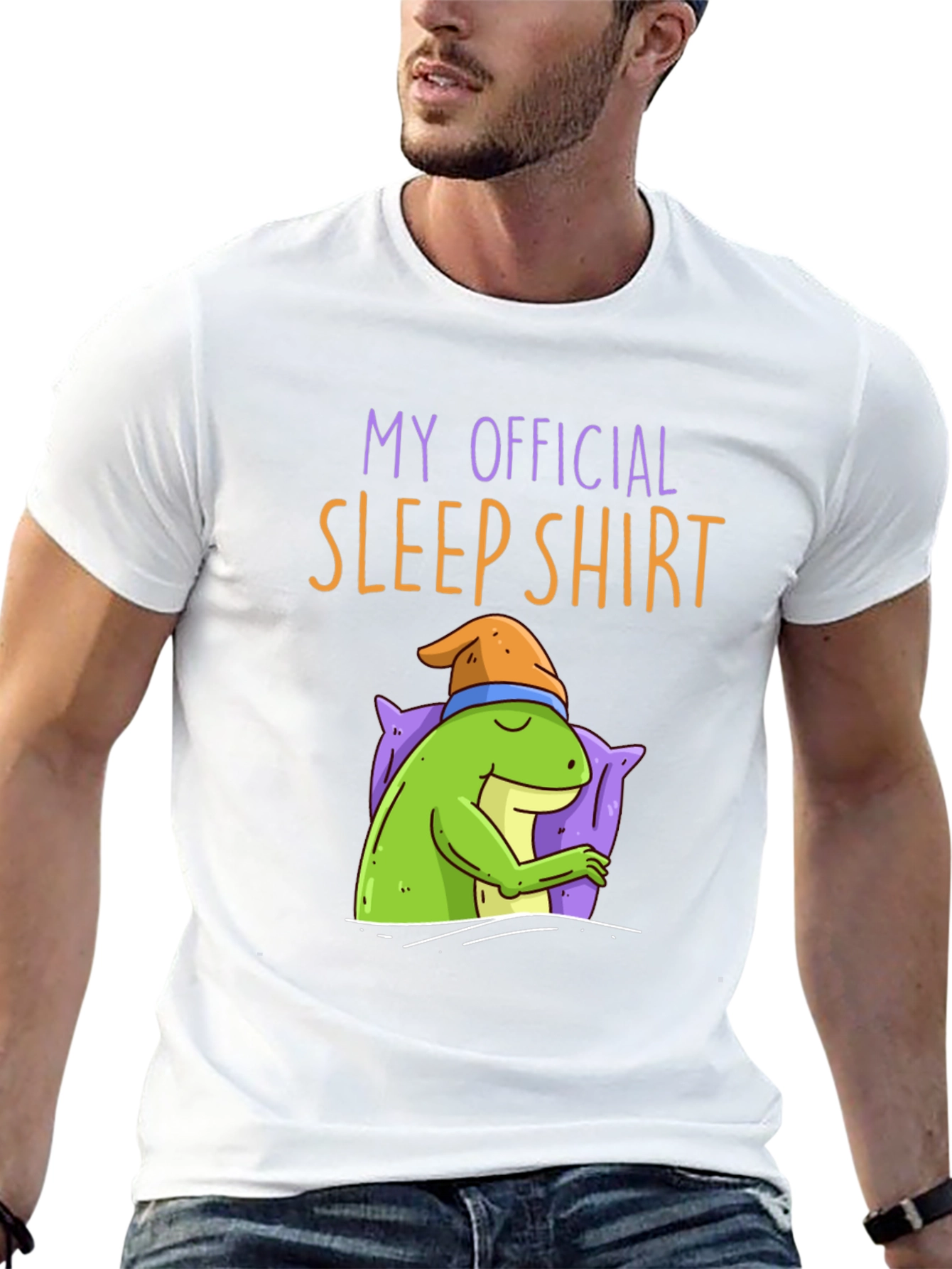 Funny Sleep Shirt - Sleeping Frog Tee