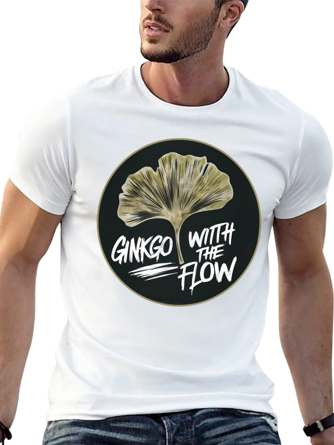 Ginkgo With The Flow Graphic T-Shirt