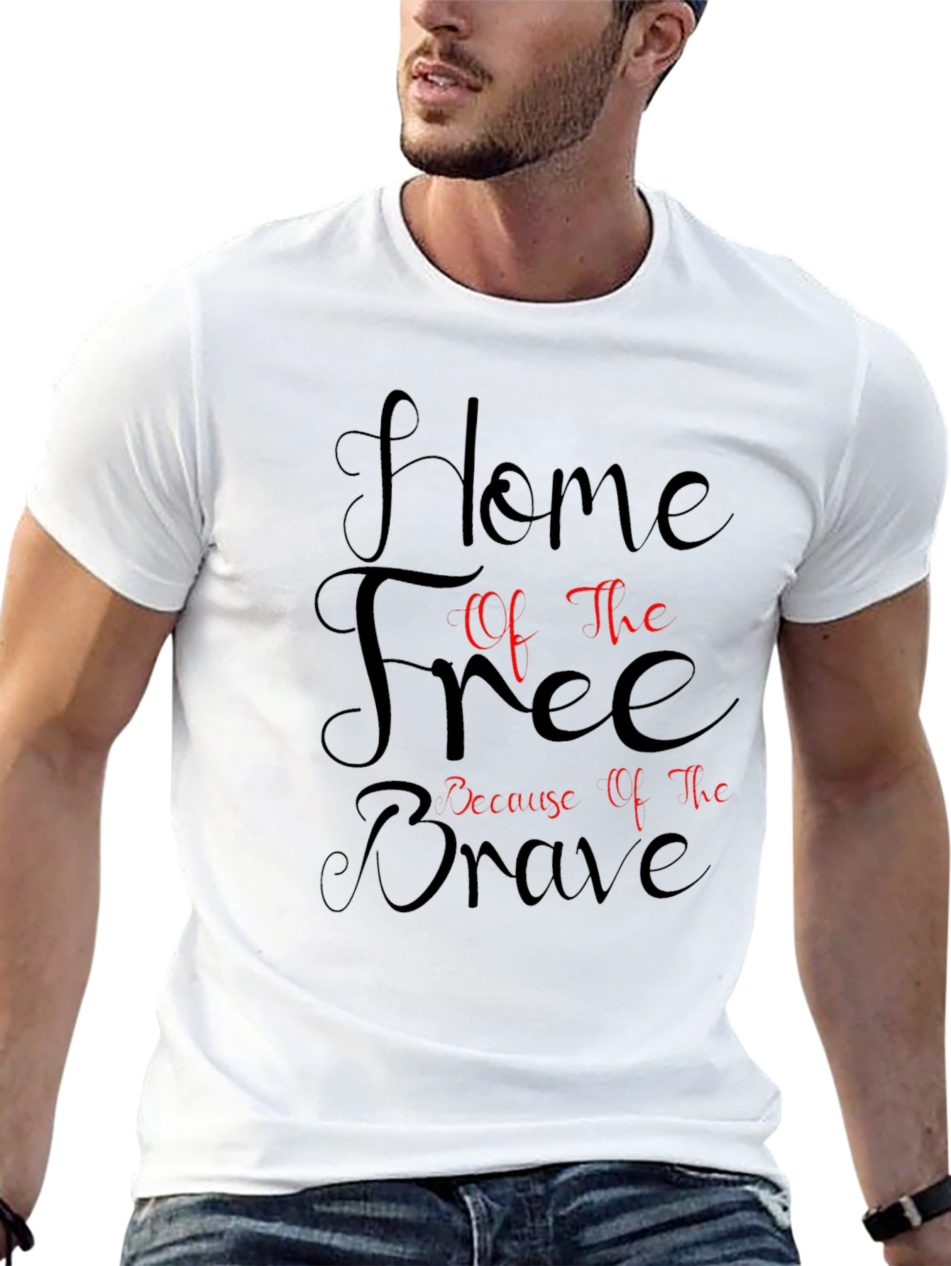 Home of the Free Patriotic Graphic Tee