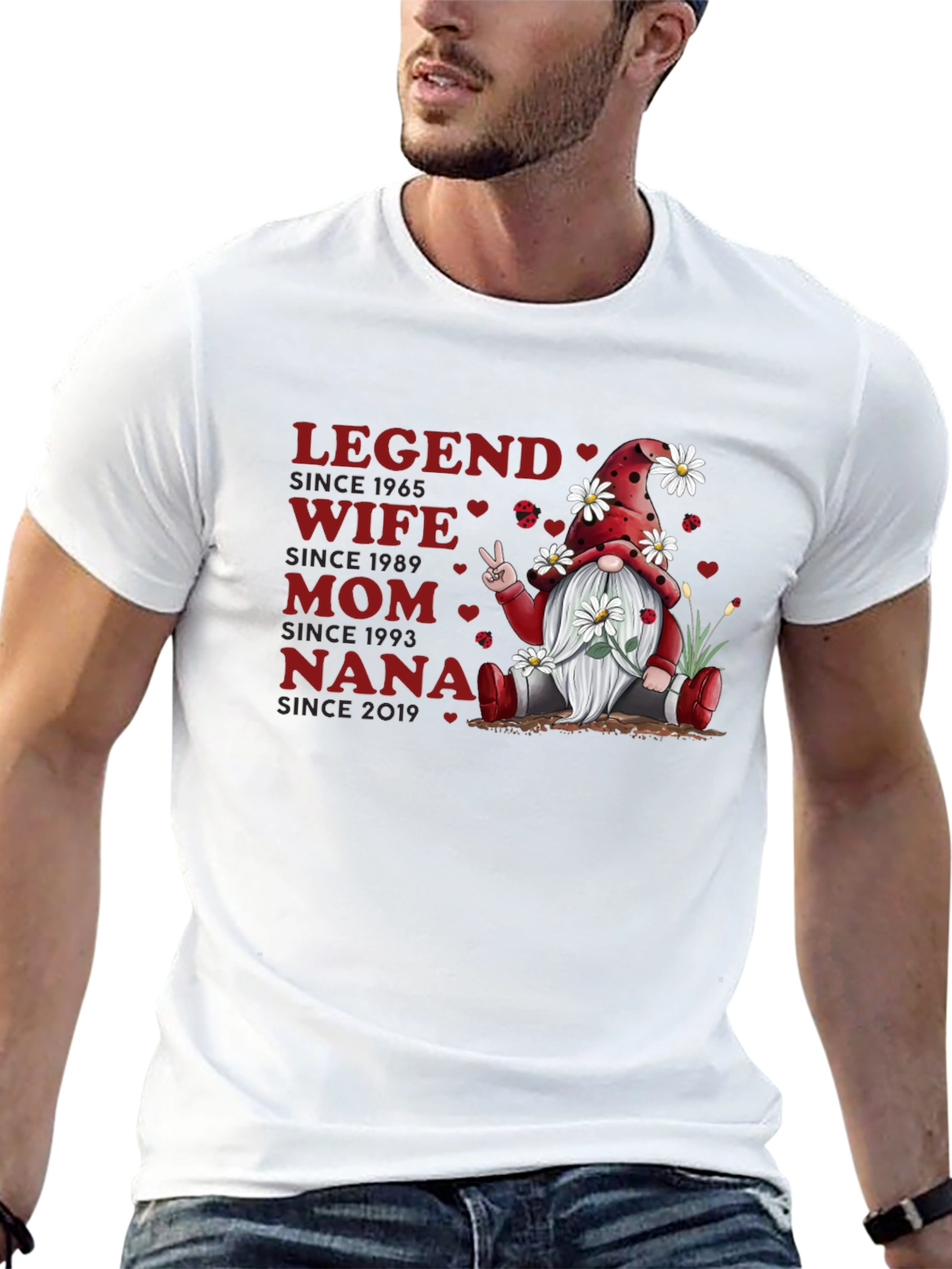 Legend Wife Mom Nana Gnome T-Shirt