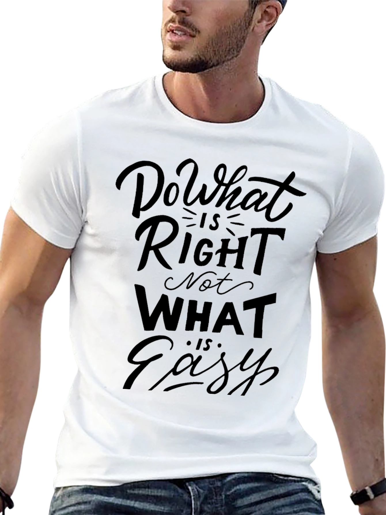 Inspirational T-Shirt - Do What is Right Black Tee