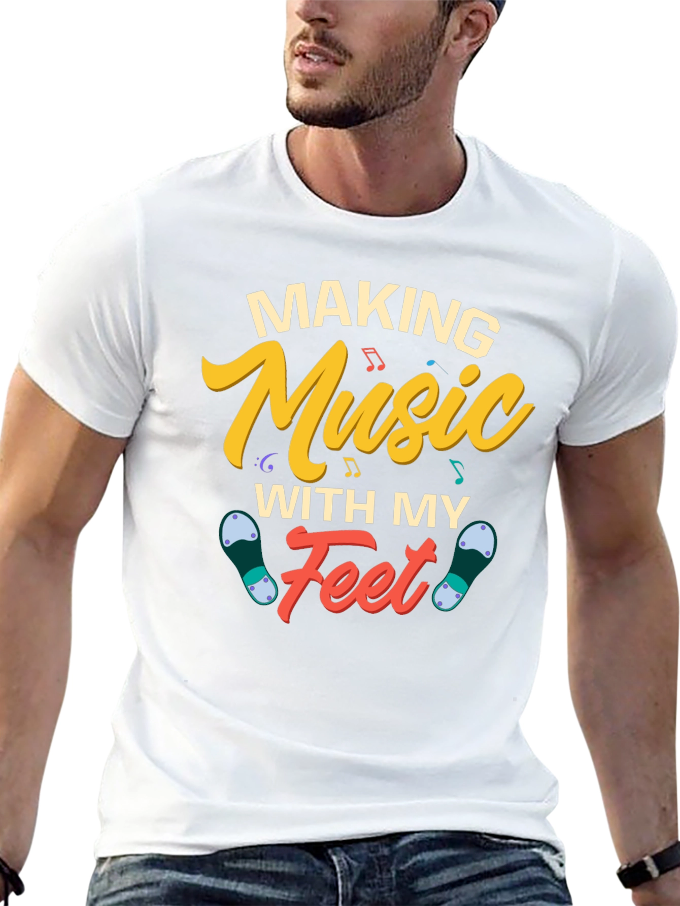 Making Music With My Feet Graphic T-Shirt