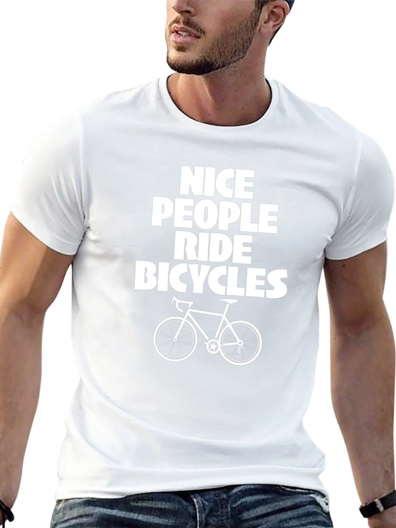 Nice People Ride Bicycles Graphic Tee