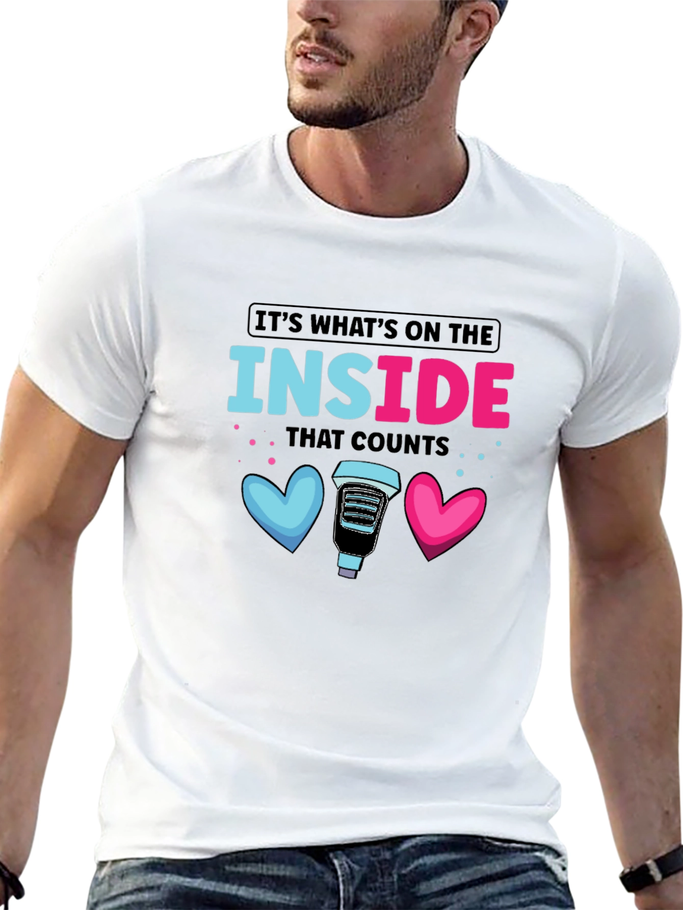 Inside Counts T-Shirt: Coffee Lovers Heart Tee