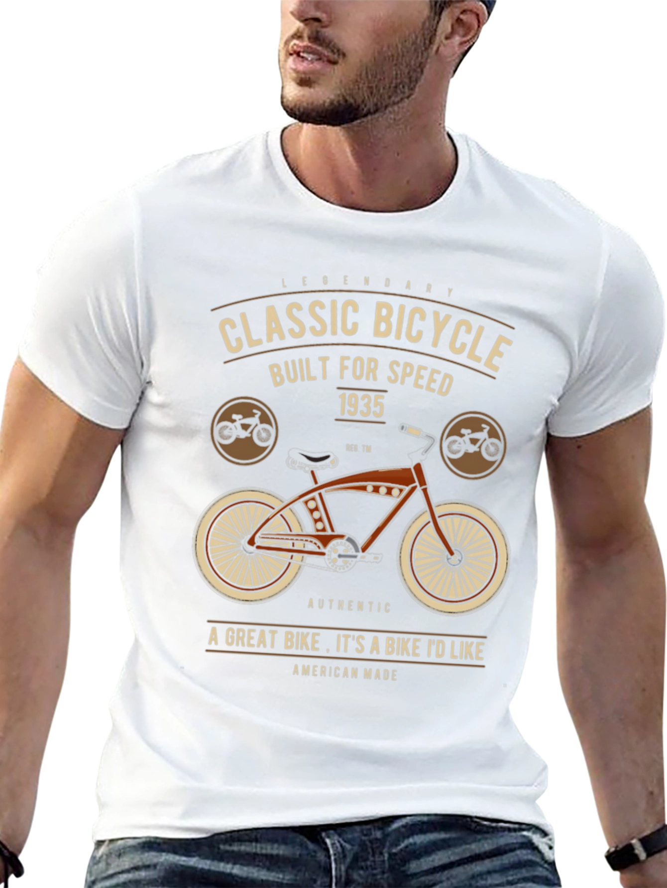 Classic Bicycle Graphic T-Shirt - Legendary Design