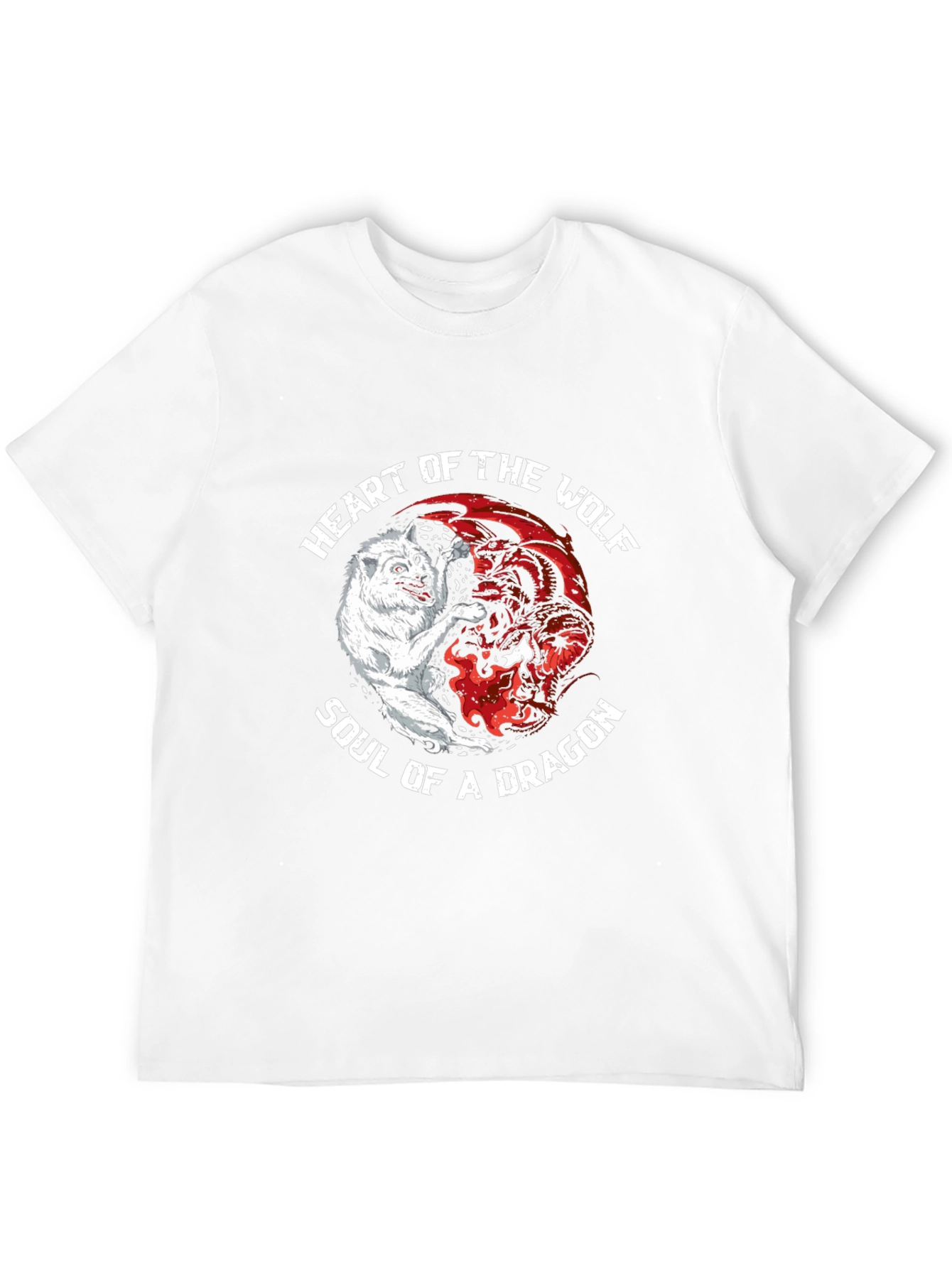 Heart of the Wolf Soul of a Dragon T-Shirt