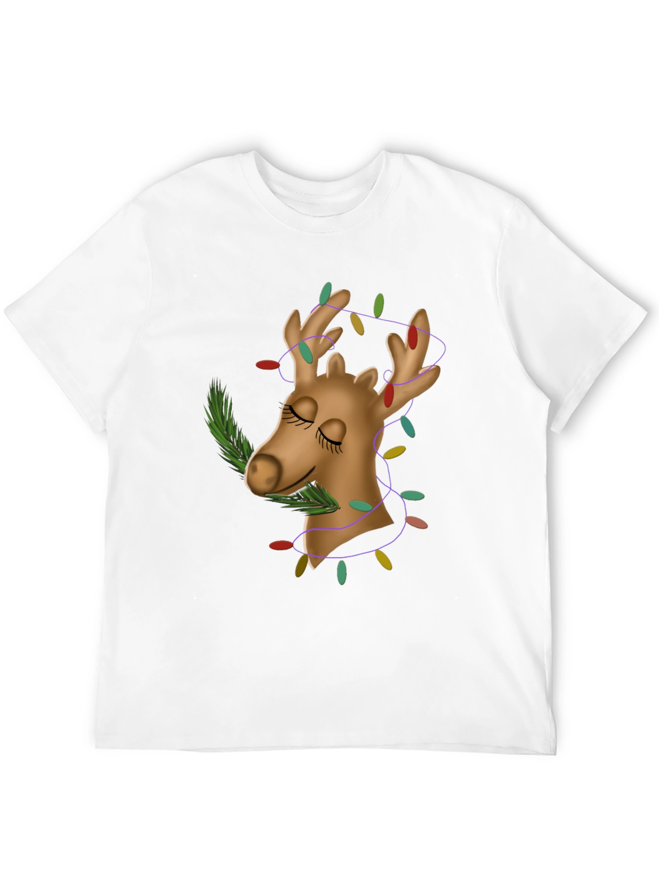 Festive Reindeer T-Shirt - Holiday Cheer