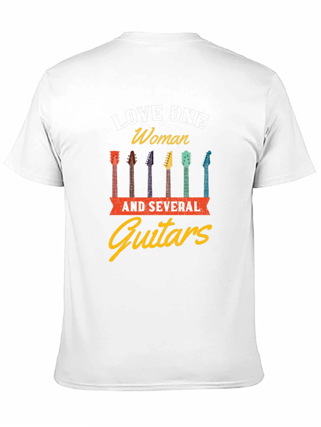 Love One Woman & Guitars Graphic T-Shirt