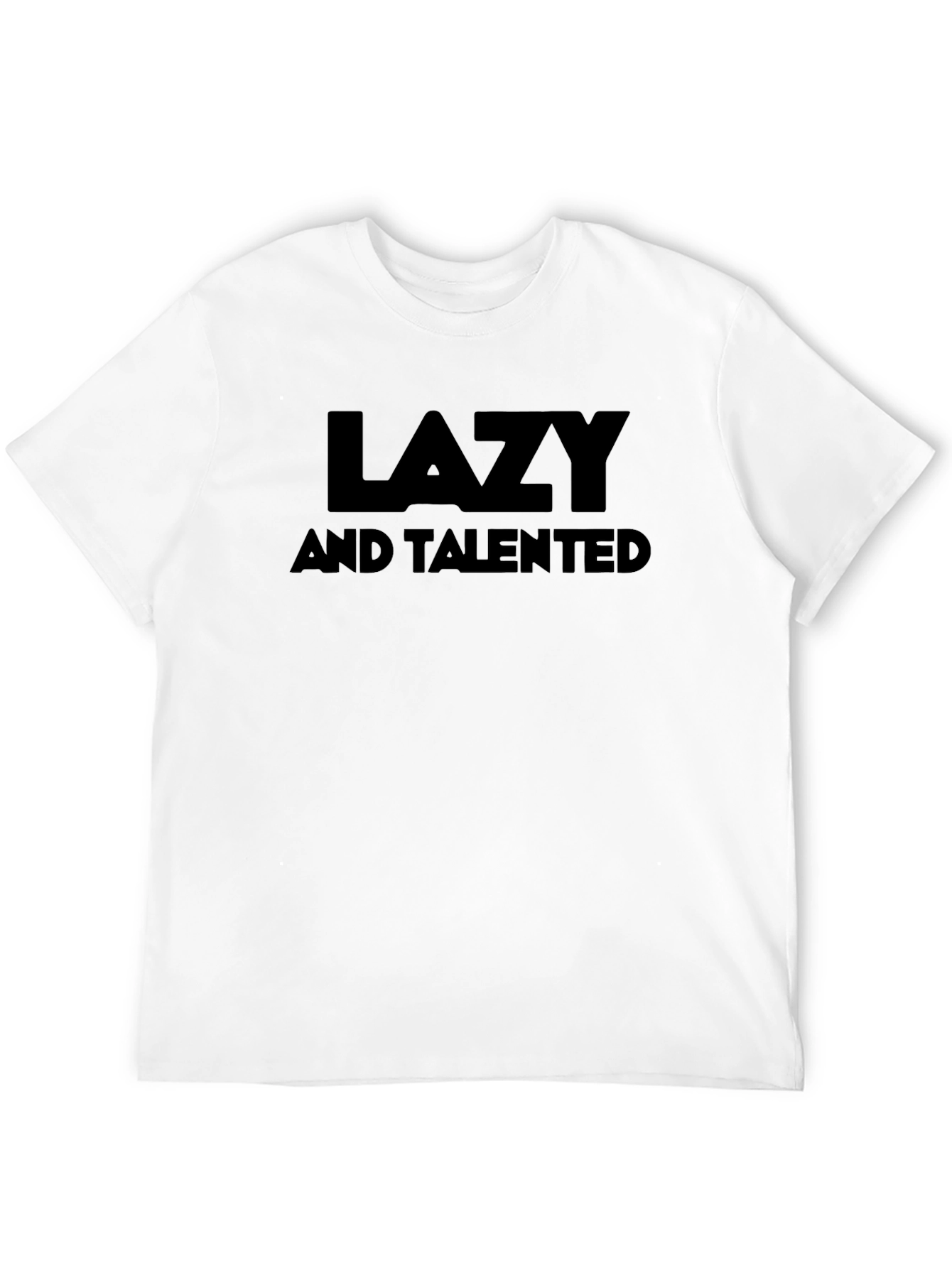 Lazy and Talented Black Graphic Tee