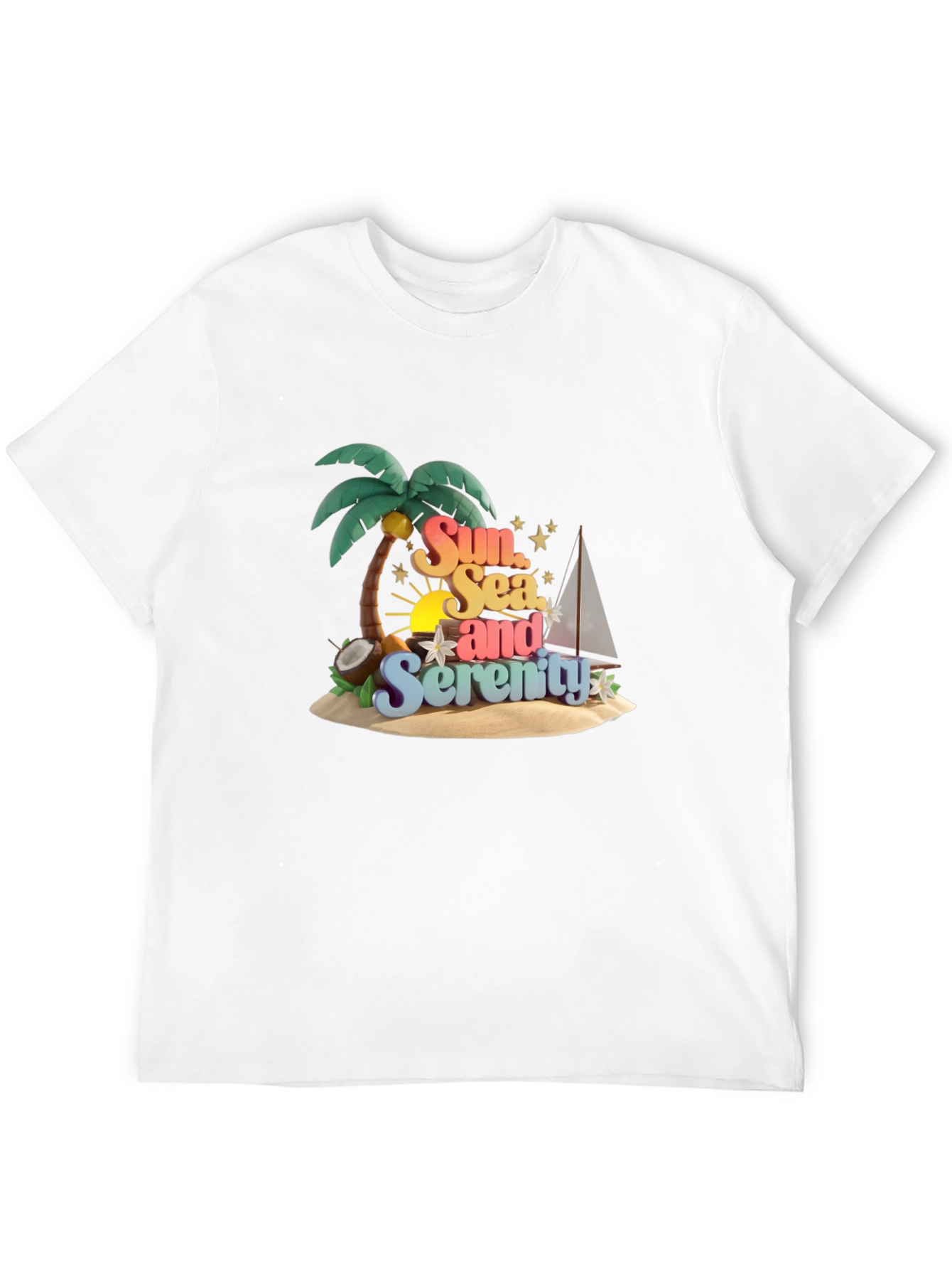 Sun Sea and Serenity Graphic T-Shirt