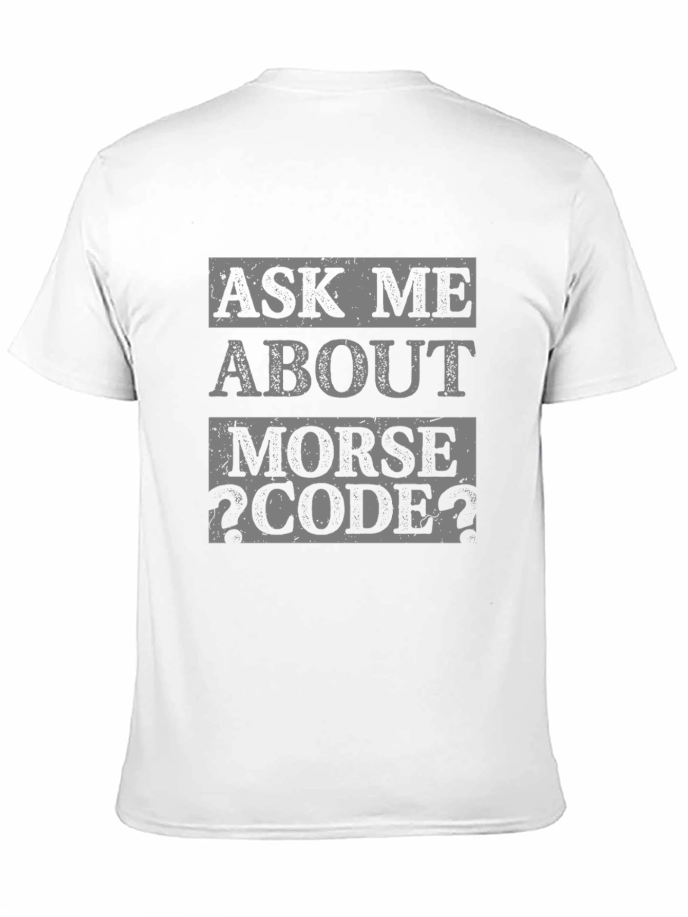 Ask Me About Morse Code T-Shirt - Black