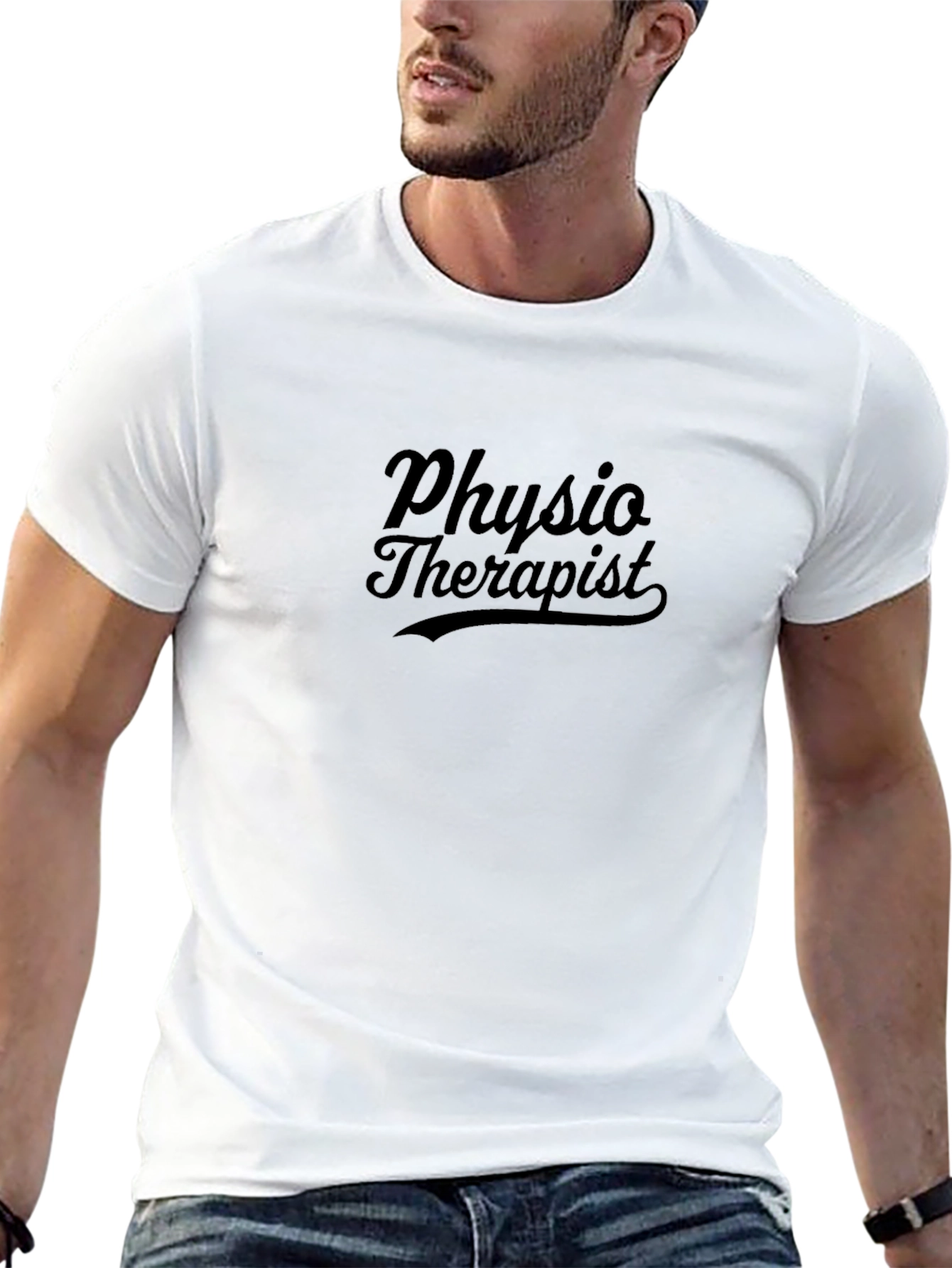 Physio Therapist T-Shirt - Classic Black Cotton Tee