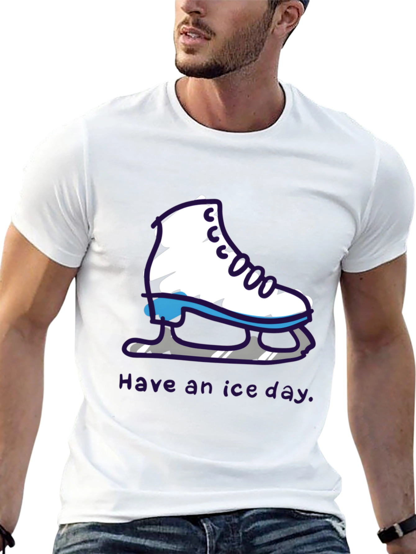Ice Skate T-Shirt - Have an Ice Day!