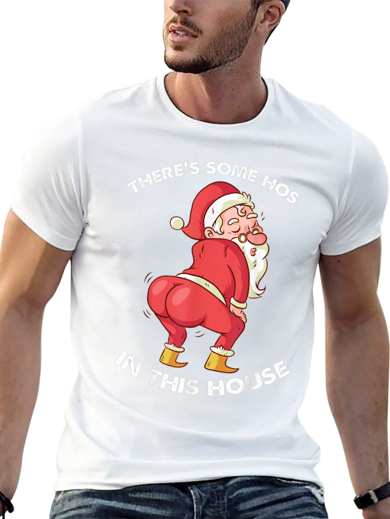 Humorous Christmas Santa T-Shirt