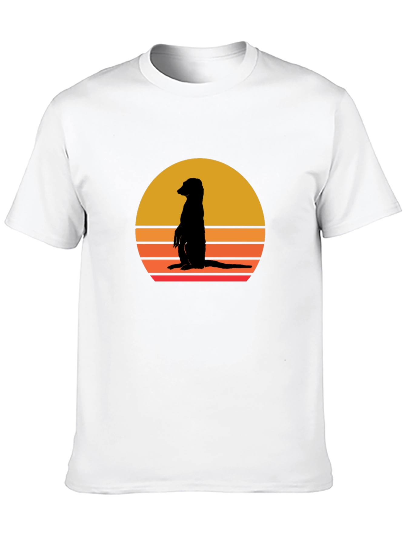 Meerkat Sunset T-Shirt - Black