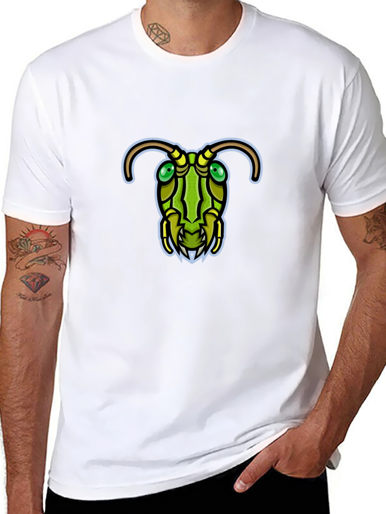 Cool Ant Head Graphic Black T-Shirt