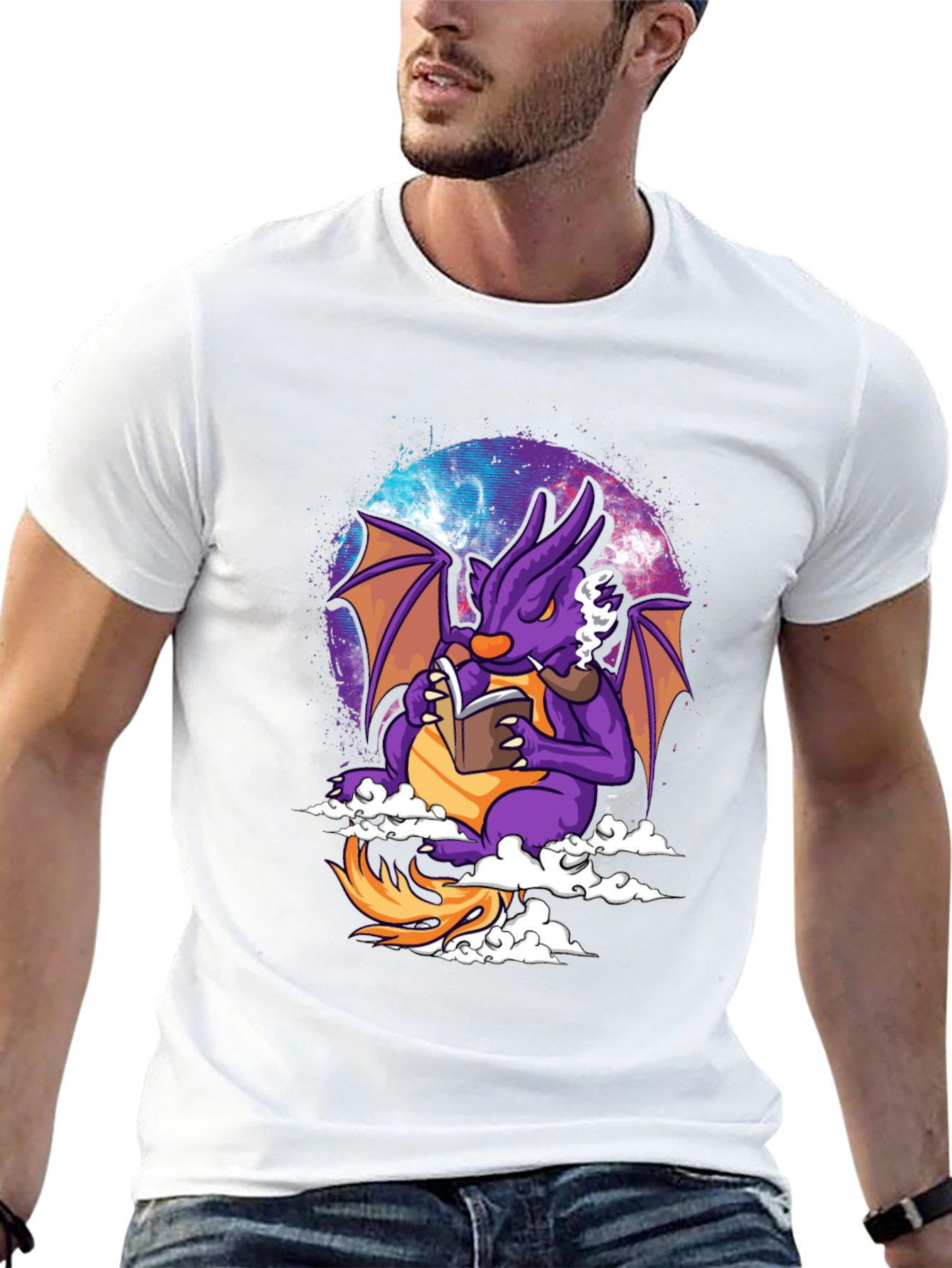 Cosmic Dragon Reading T-Shirt