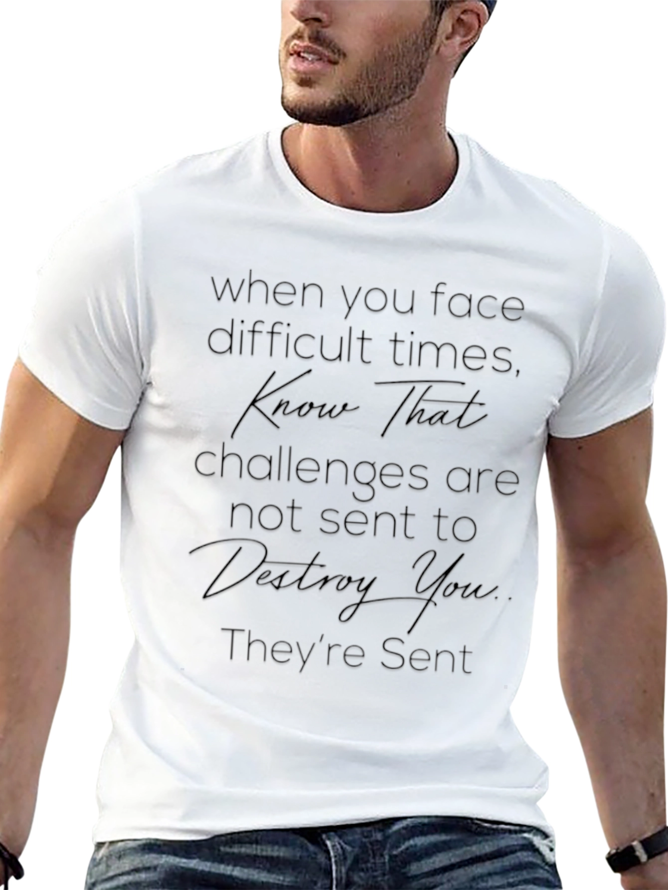 Inspirational Quote Black T-Shirt