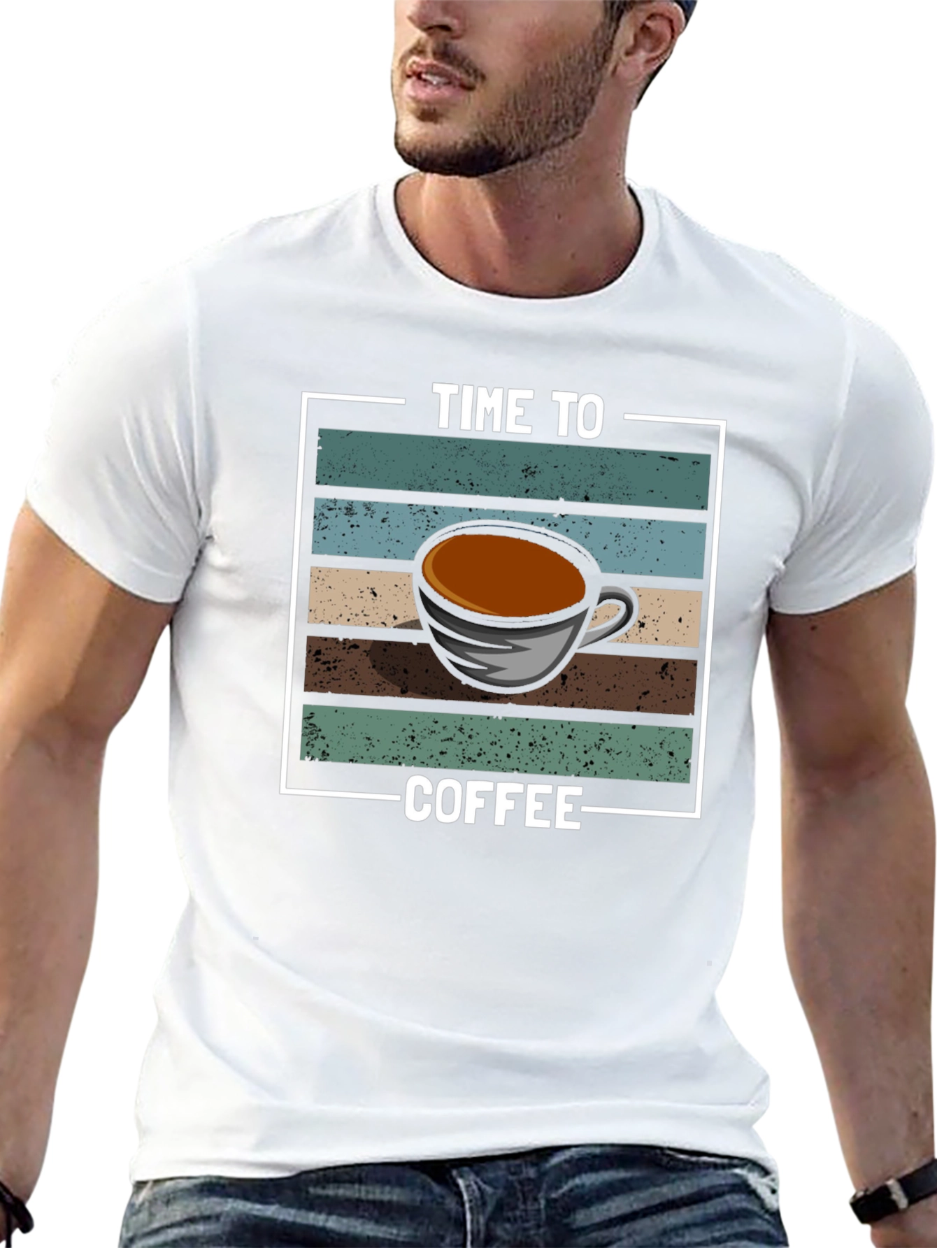 Time To Coffee Graphic T-Shirt