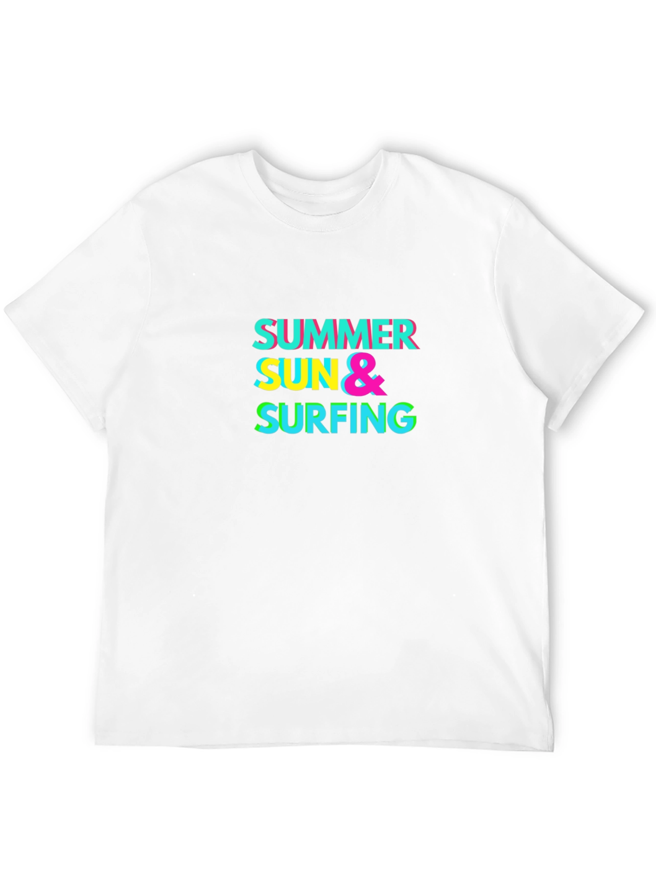 Summer Sun & Surfing Graphic T-Shirt