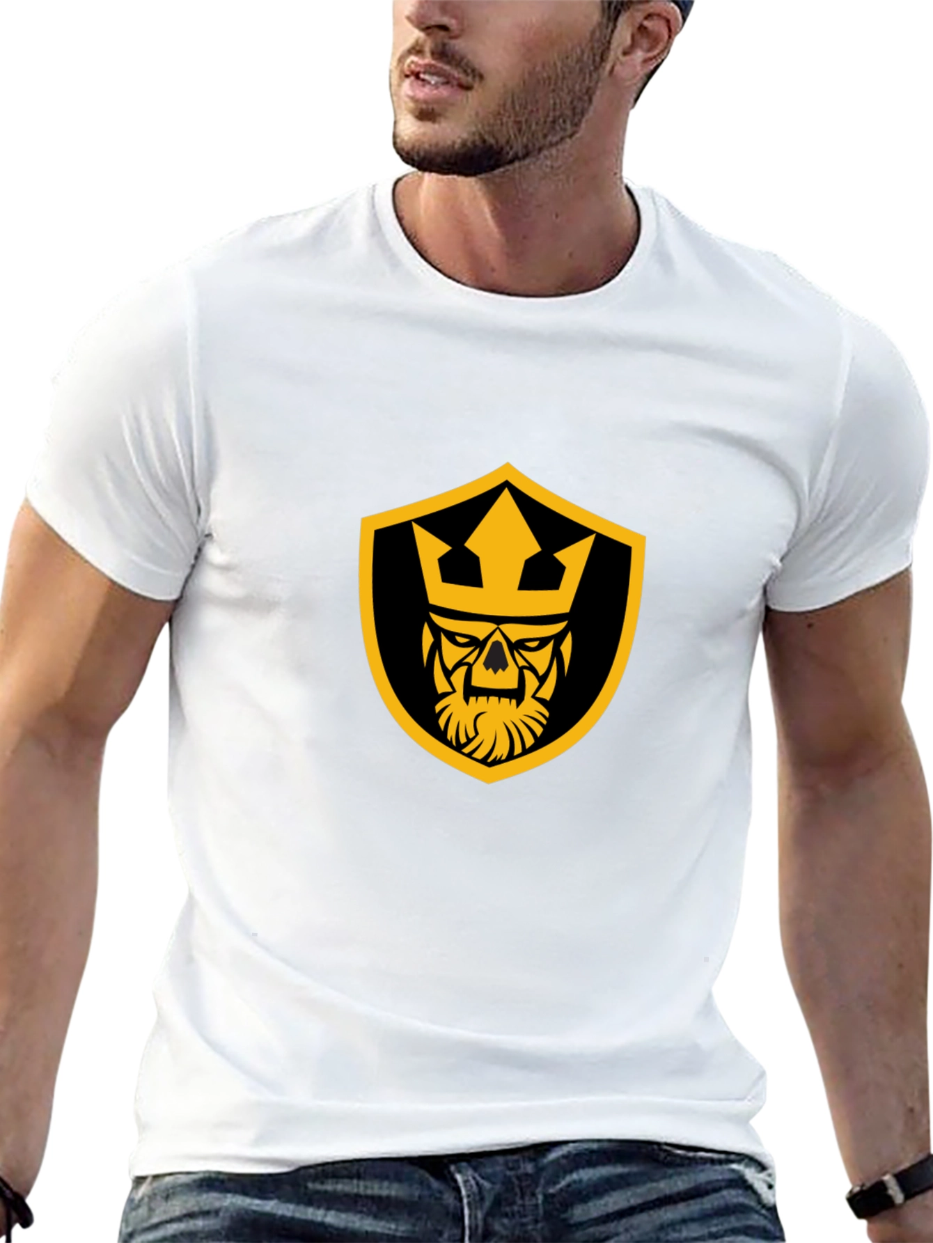 Skull King Graphic Tee - Black Cotton T-Shirt