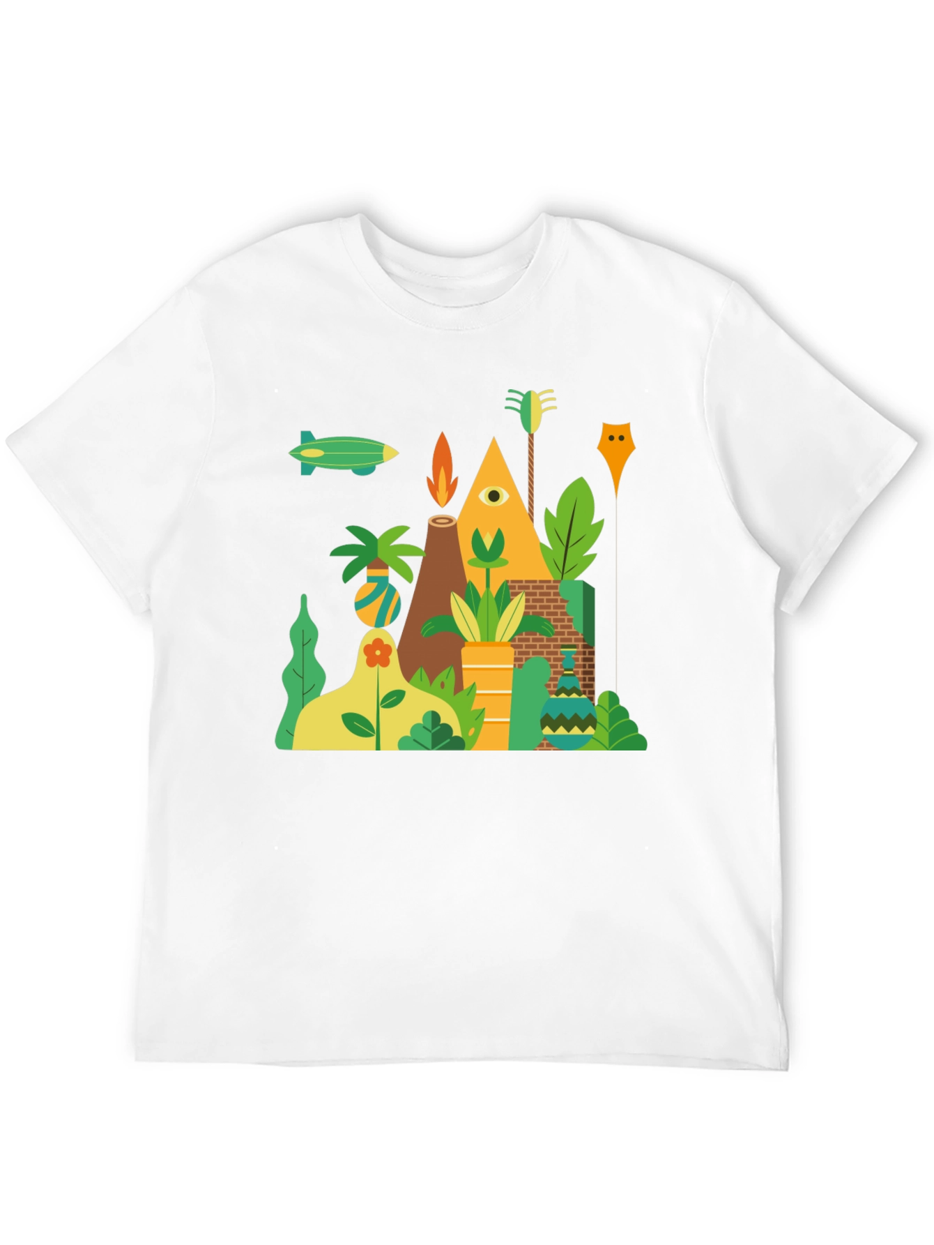 Modern Geometric Graphic T-Shirt