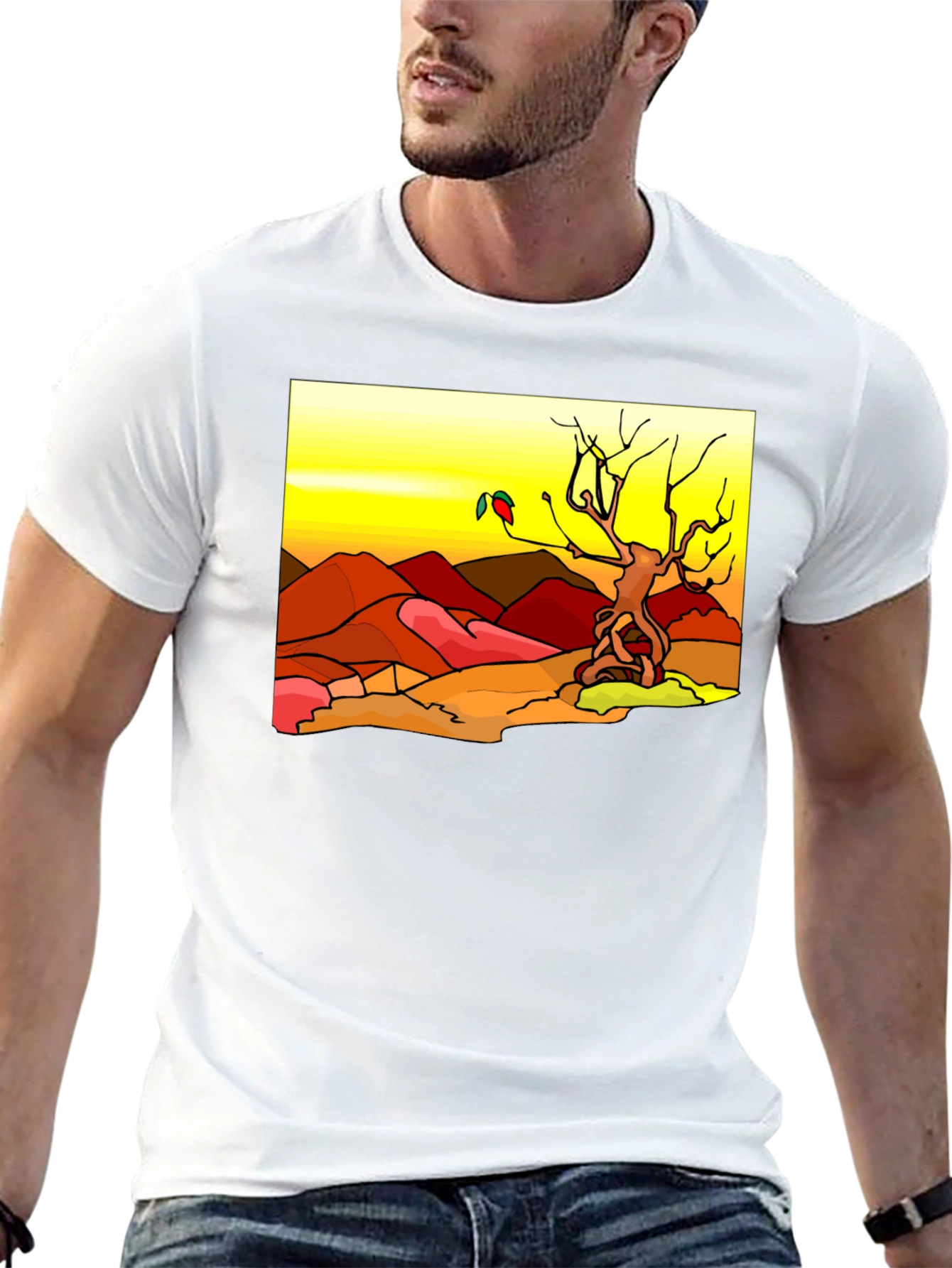 Desert Landscape Graphic Tee