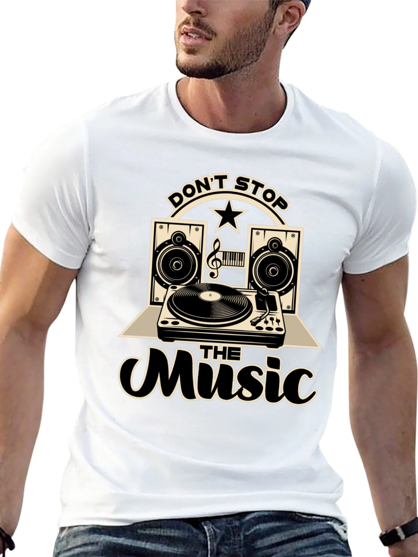 Dont Stop The Music Graphic T-Shirt