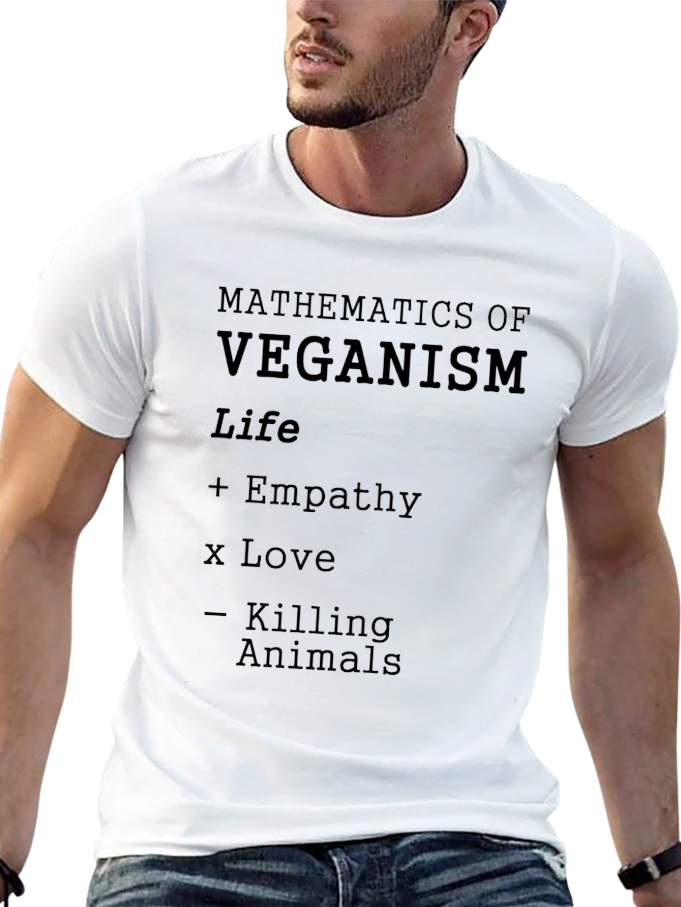 Veganism Math T-Shirt - Life Empathy Love