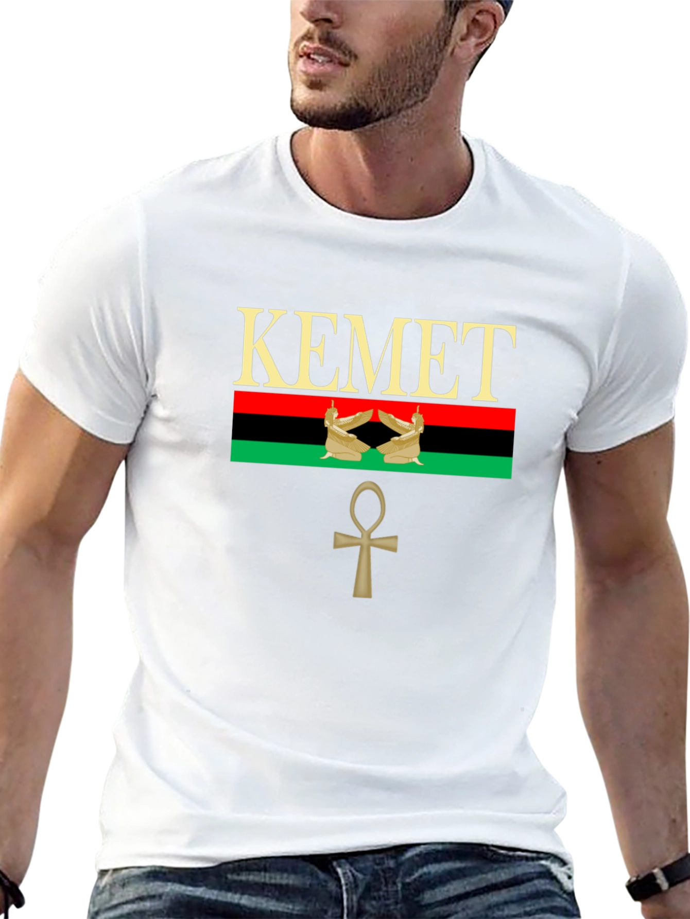 Kemetic T-Shirt - Egyptian Ankh Symbol