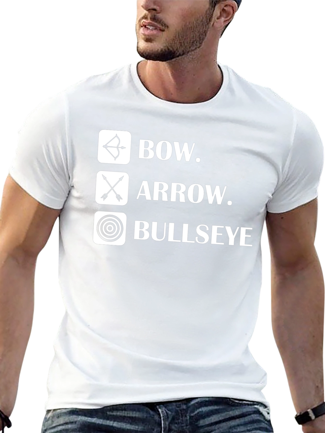 Archery Bow Arrow Bullseye Graphic T-Shirt
