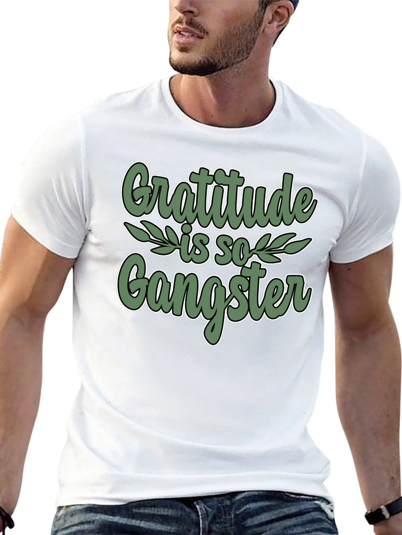 Gratitude is so Gangster Black T-Shirt