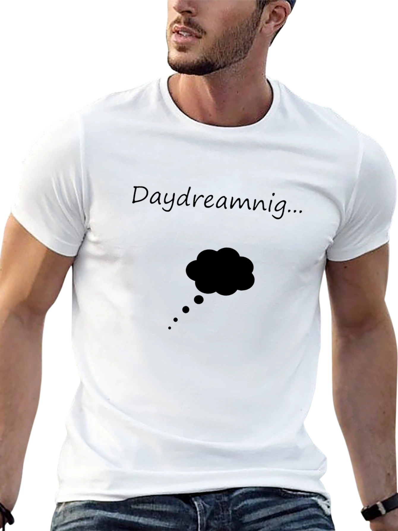Daydreaming Graphic Tee - Black