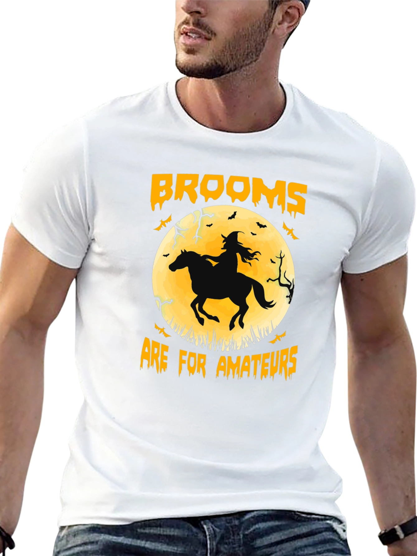 Brooms Are For Amateurs Halloween T-Shirt