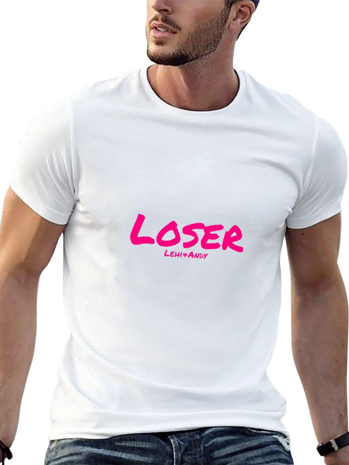 Loser T-Shirt - Black Crew Neck Short Sleeve