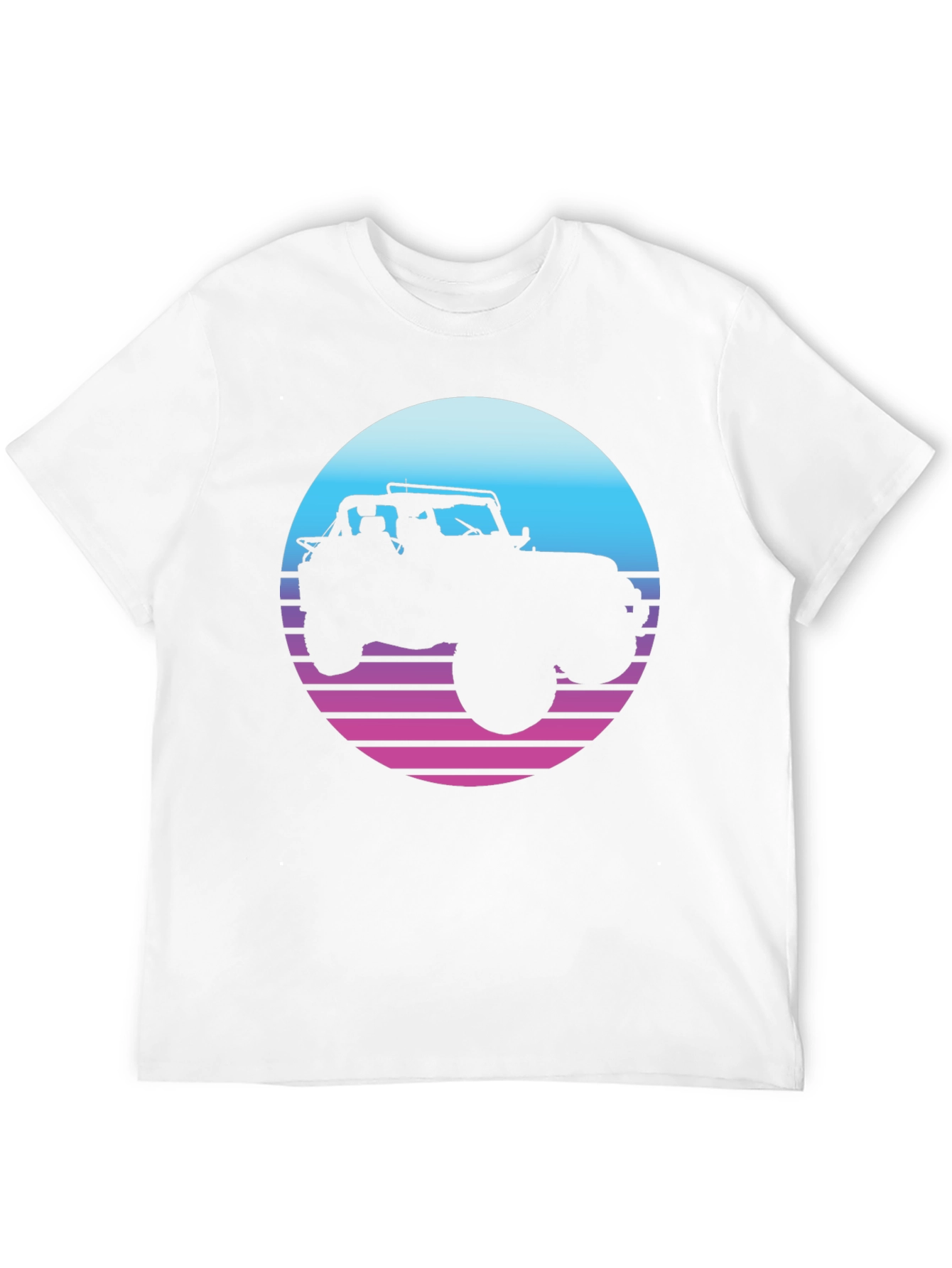 Retro Jeep T-Shirt - Sunset Graphic Tee