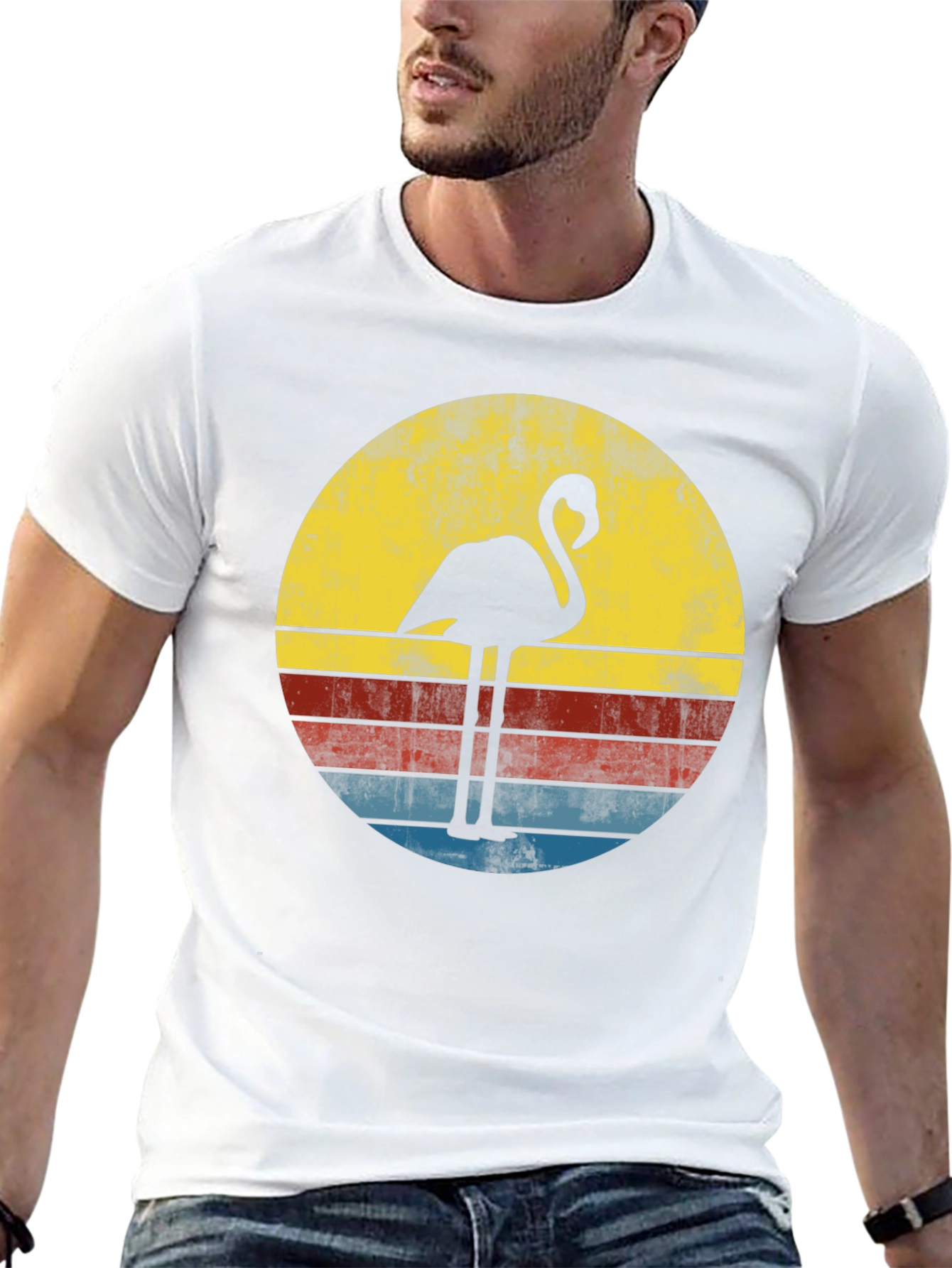 Retro Flamingo Graphic Tee