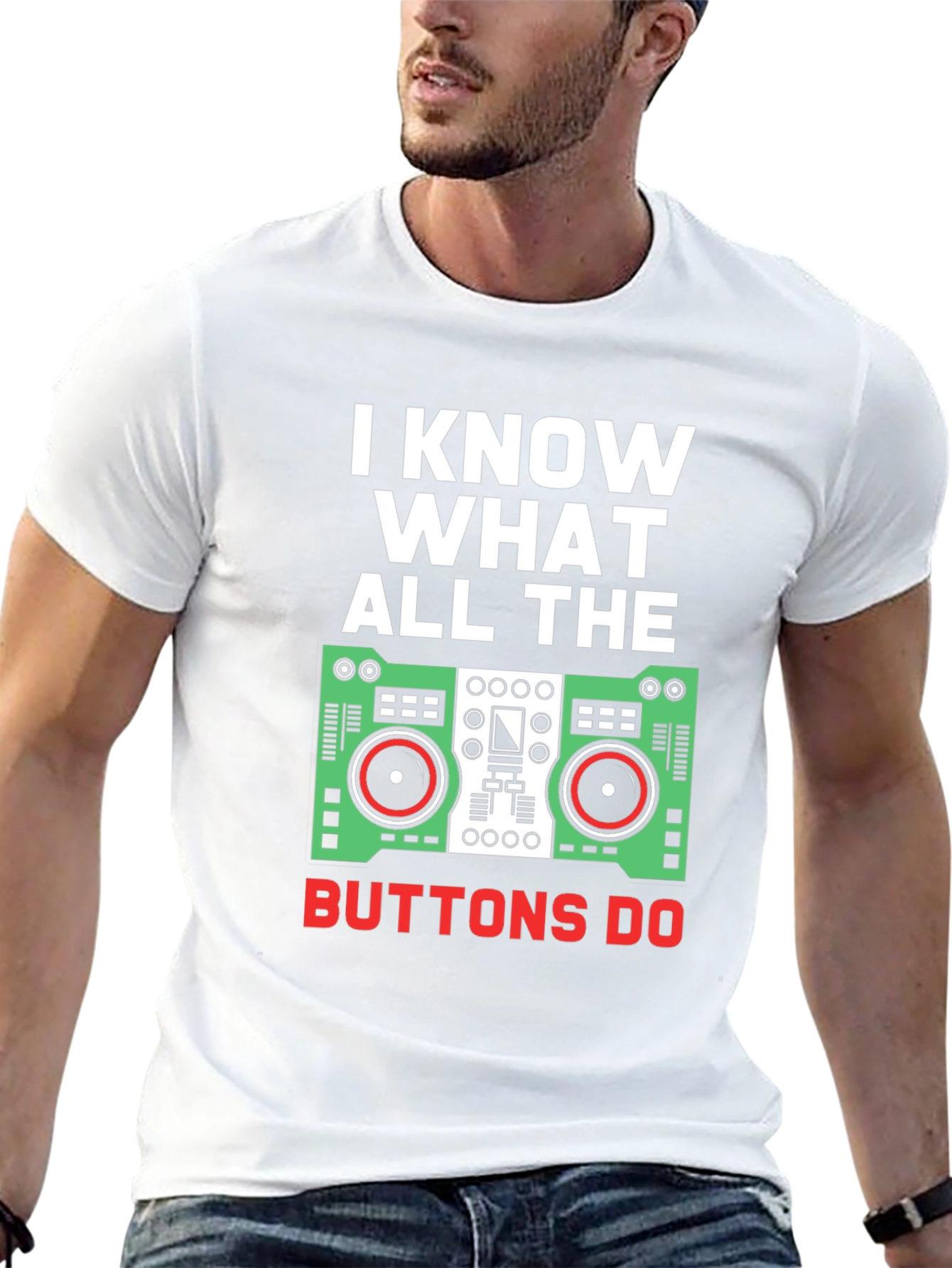 I Know What All The Buttons Do Graphic Tee