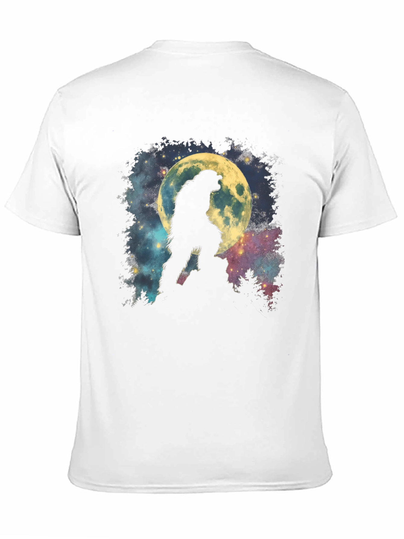 Bigfoot Moon Graphic T-Shirt - Mens Black Tee