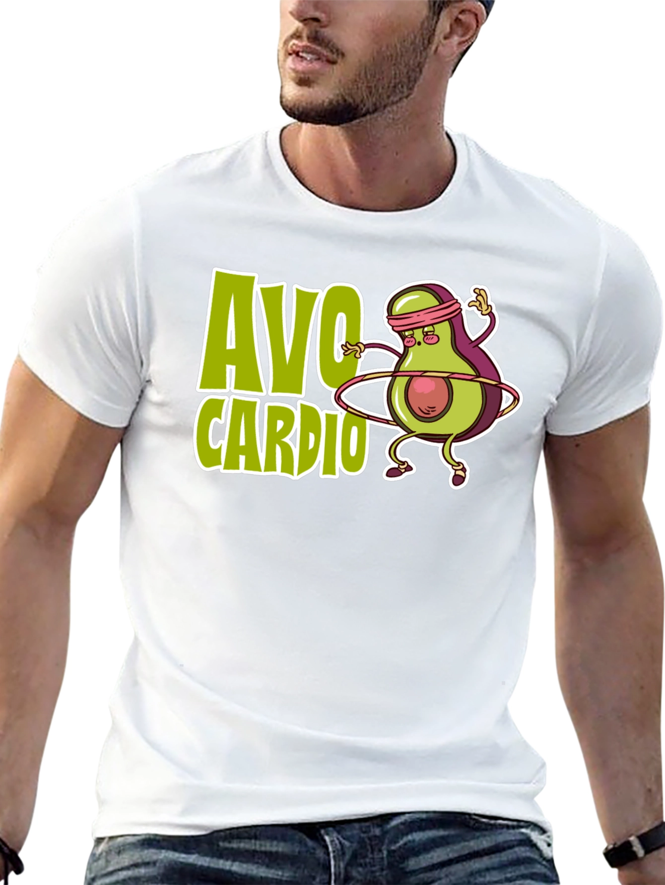 Avo Cardio T-Shirt - Avocado Workout Tee