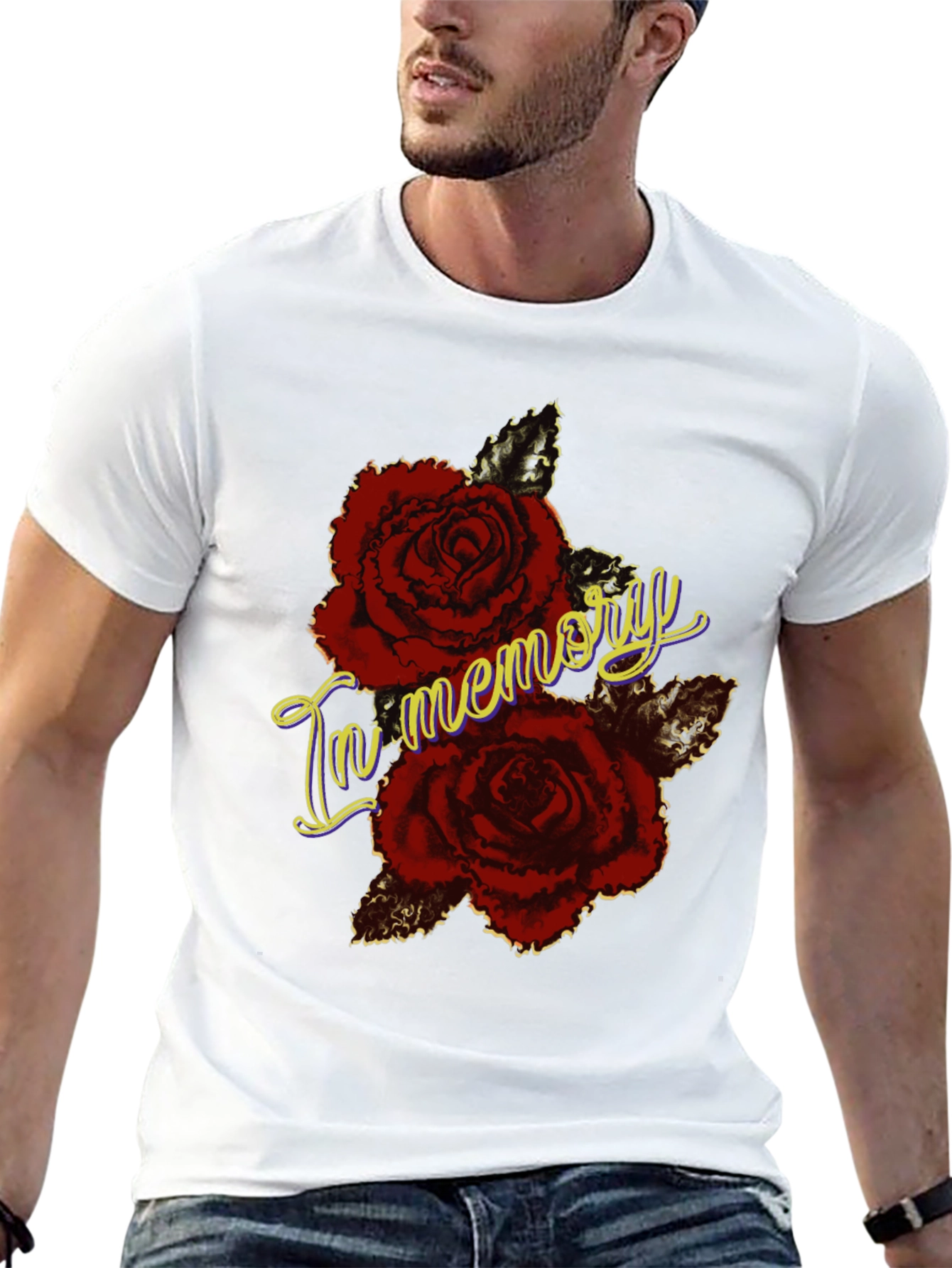 In Memory Roses Graphic T-Shirt