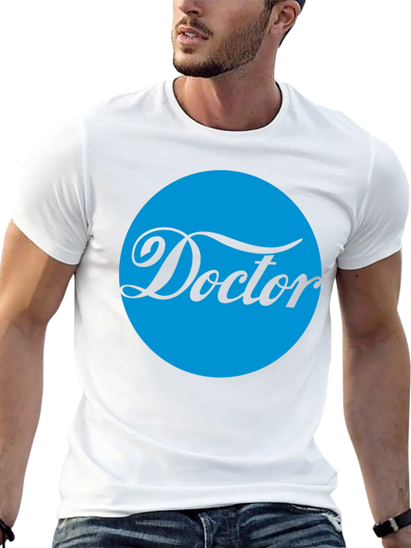 Doctor Graphic Tee - Stylish Black Cotton T-Shirt