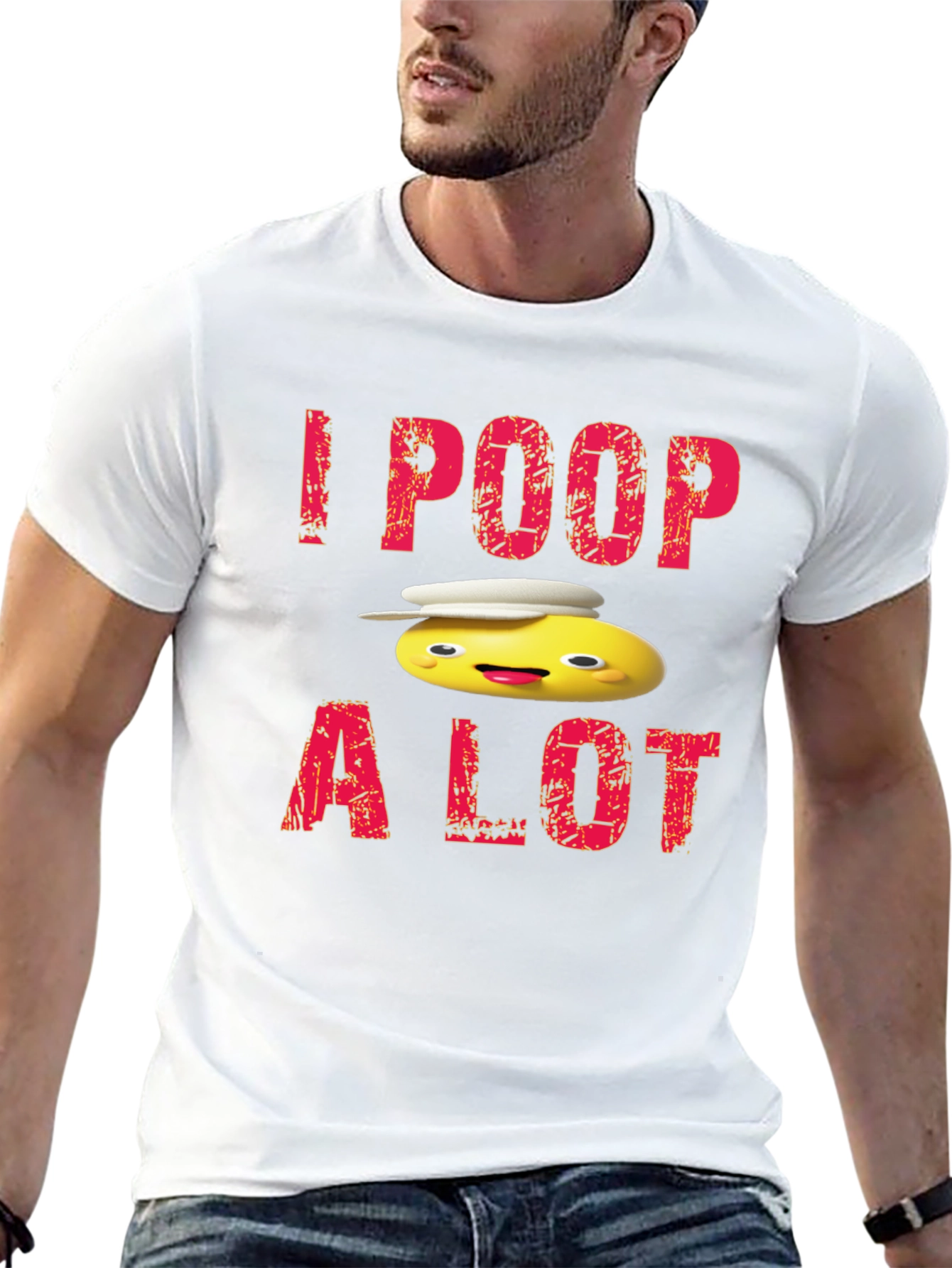 I Poop A Lot Cartoon T-Shirt