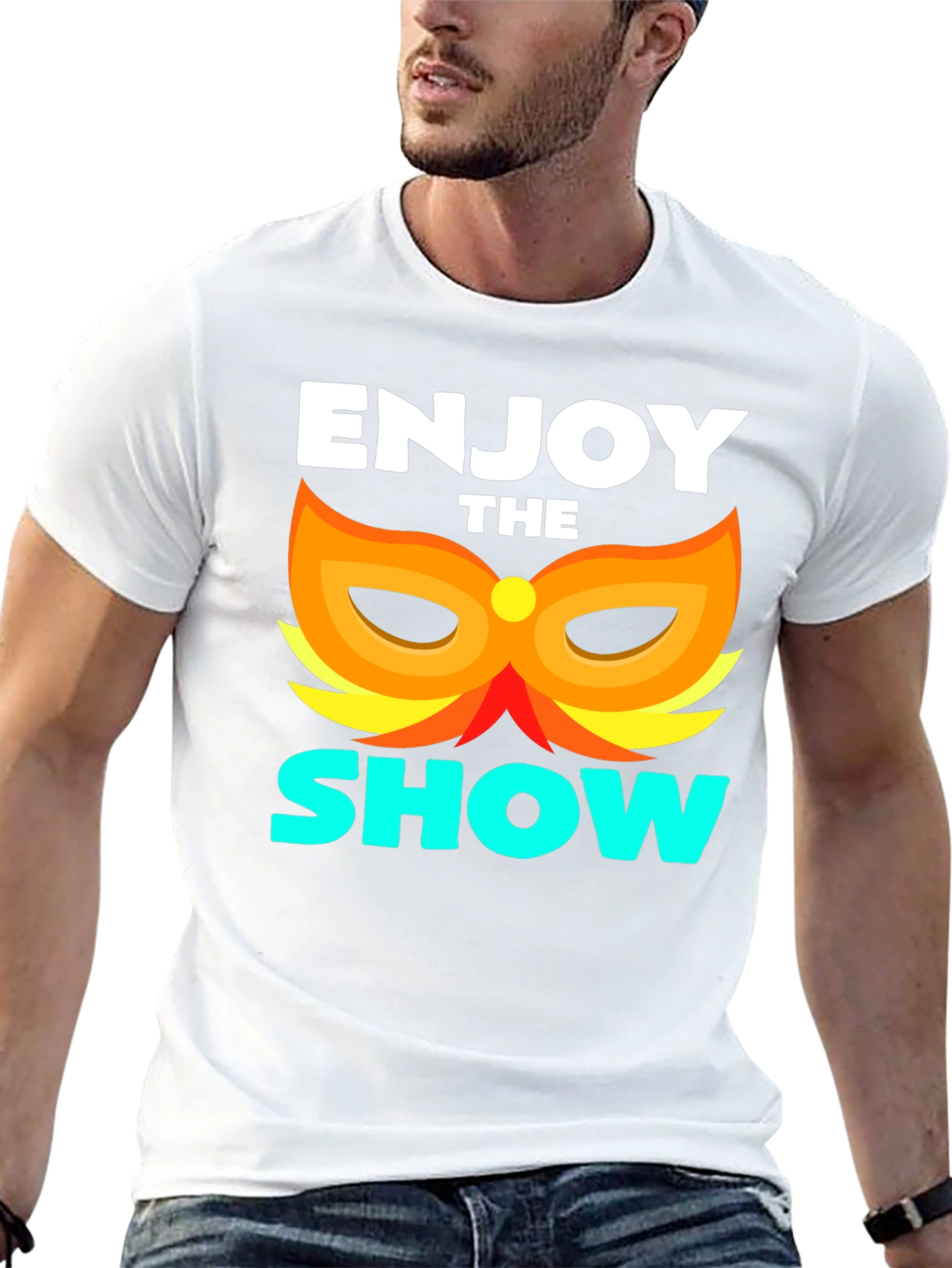 Enjoy the Show T-Shirt Black Graphic Tee