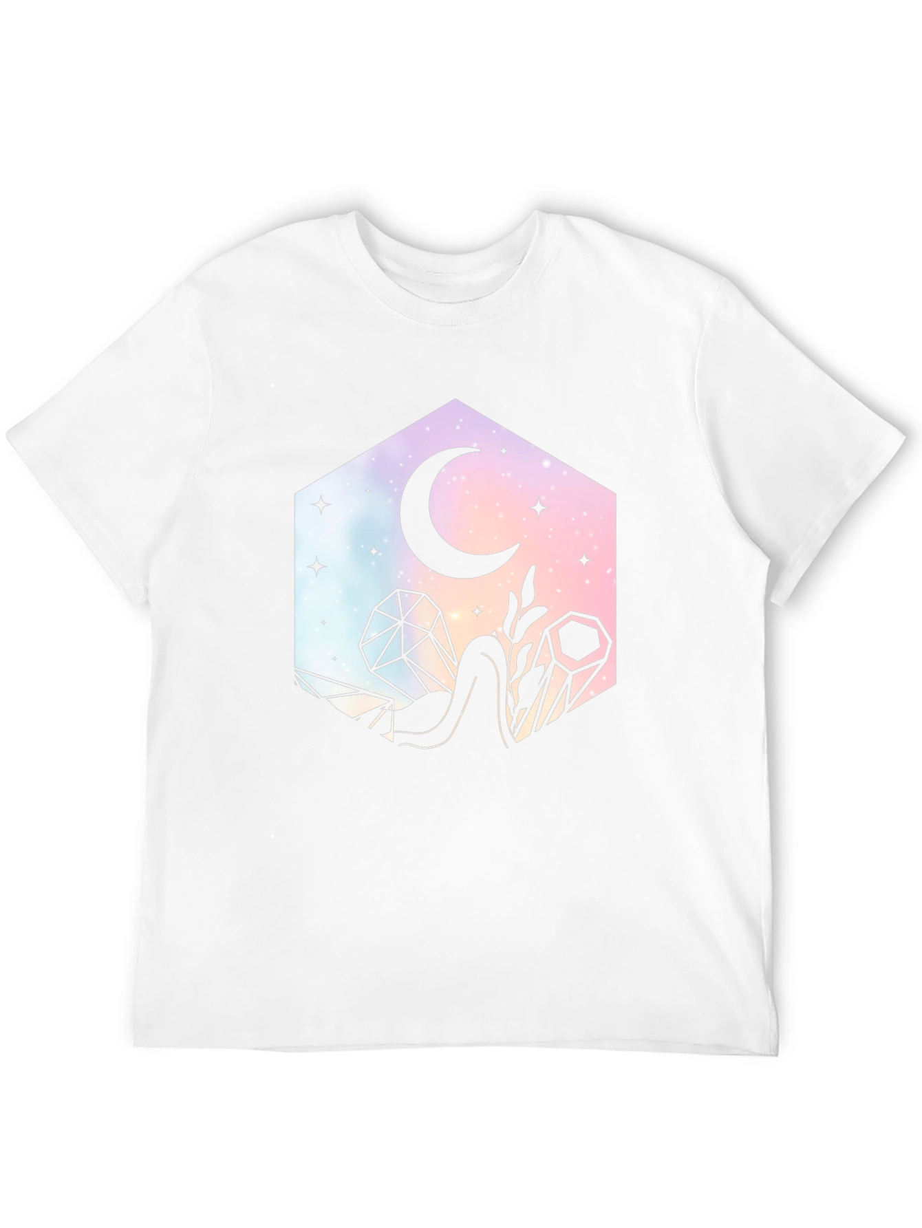 Celestial Crystal Black T-Shirt