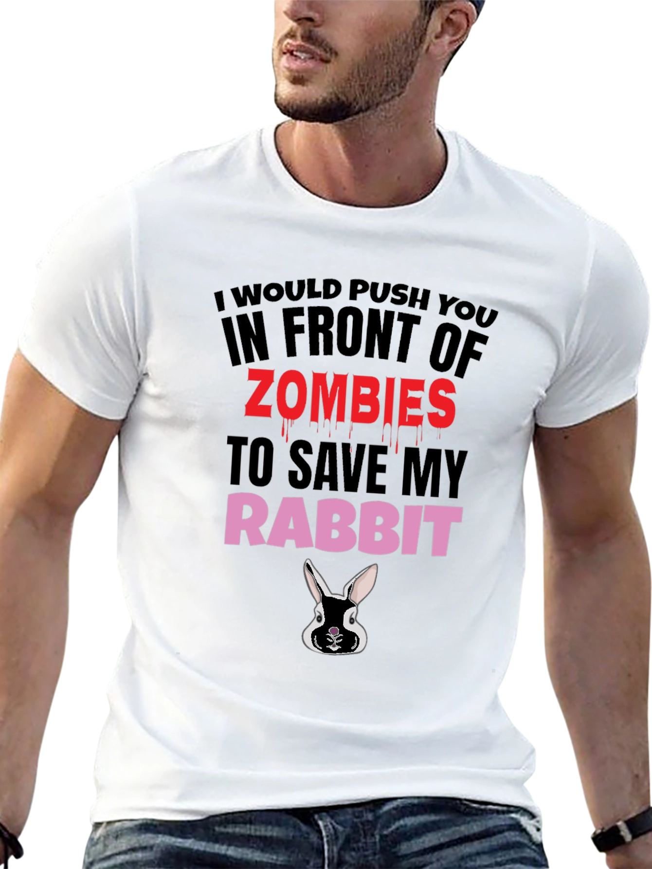 Zombie Rabbit Humor T-Shirt